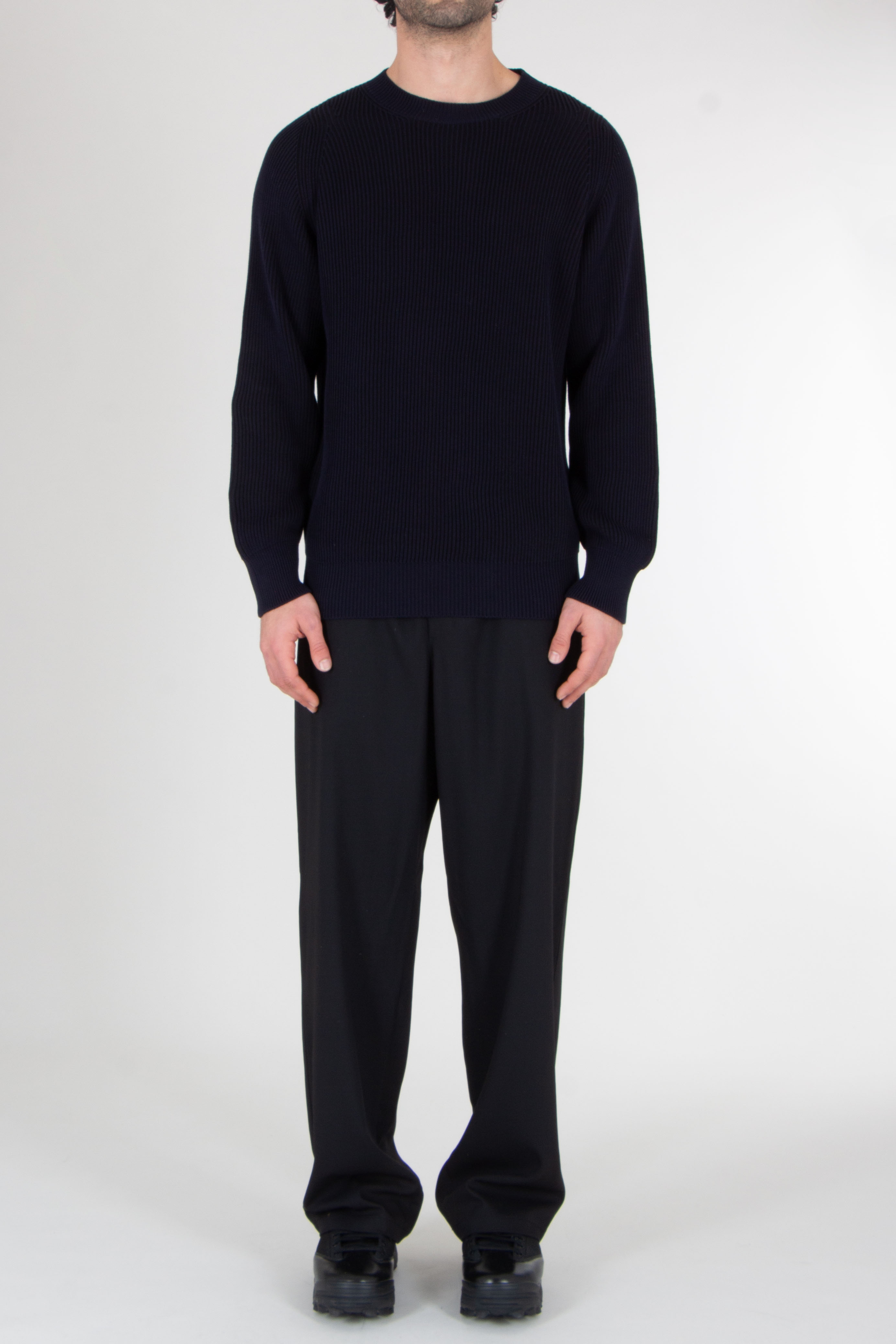 AIDA BARNI Regular Fit Fisherman Knit Sweater