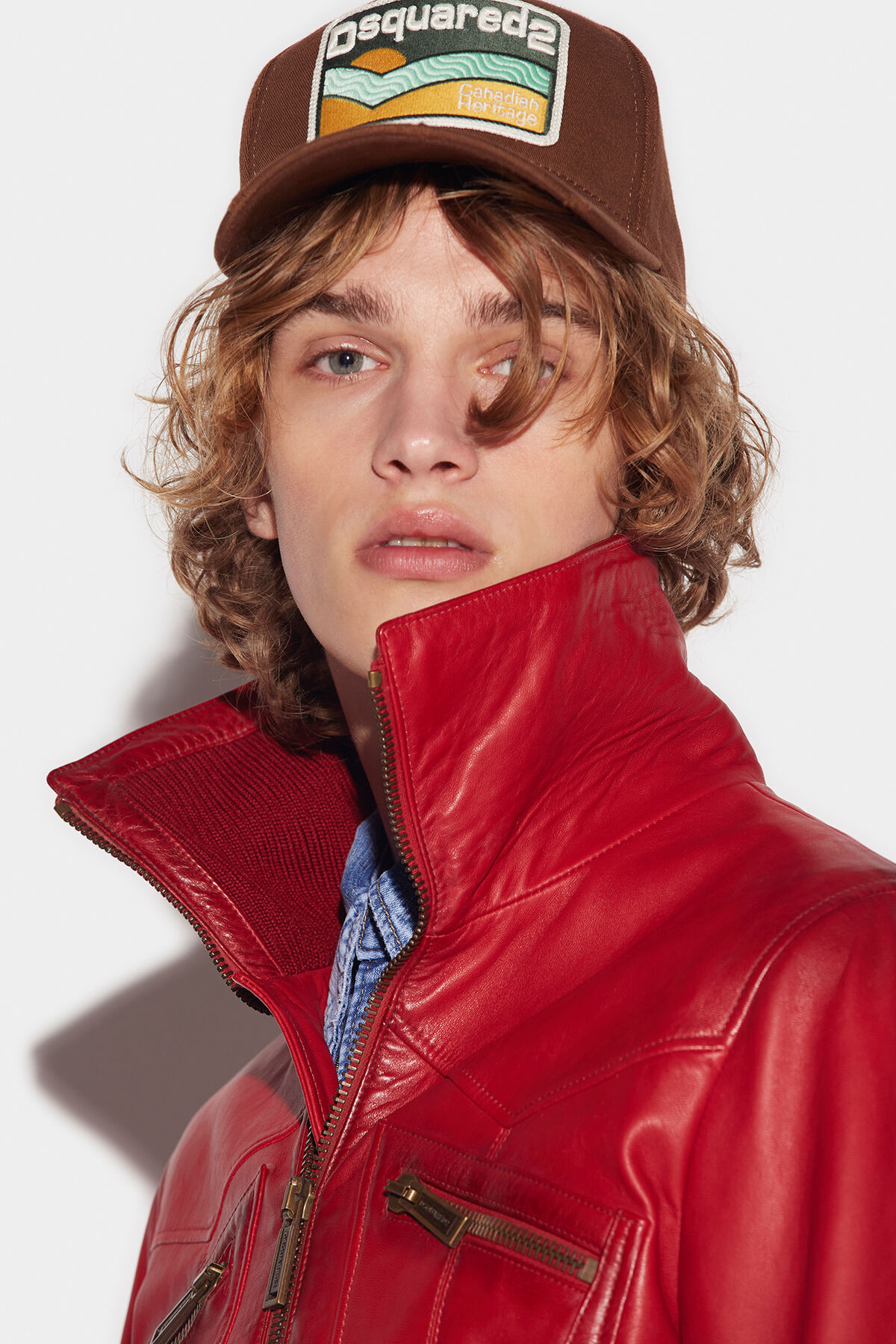 DSQUARED2 New Aviator Leather Bomber Jacket DSQUARED2 New Aviator Leather Bomber Jacket