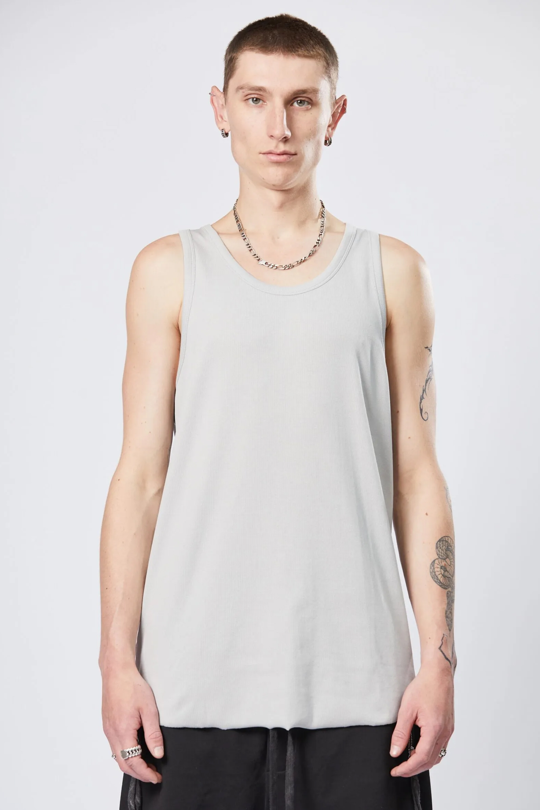 THOM KROM Fine Rib Cotton Stretch Tank Top THOM KROM Fine Rib Cotton Stretch Tank Top