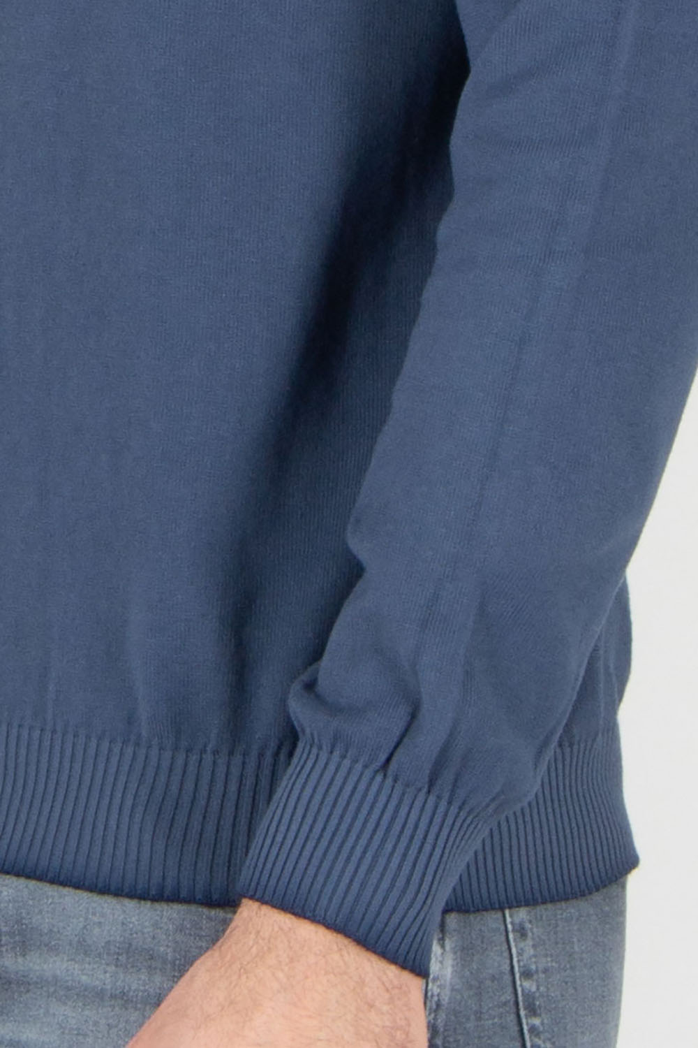 AROVESCIO Regular Fit Cotton Round Neck Sweater