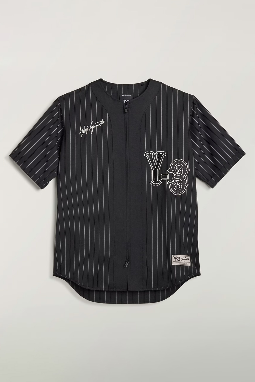 Y-3 Regular Fit Pinstripe Elite 5 Baseball Shirt