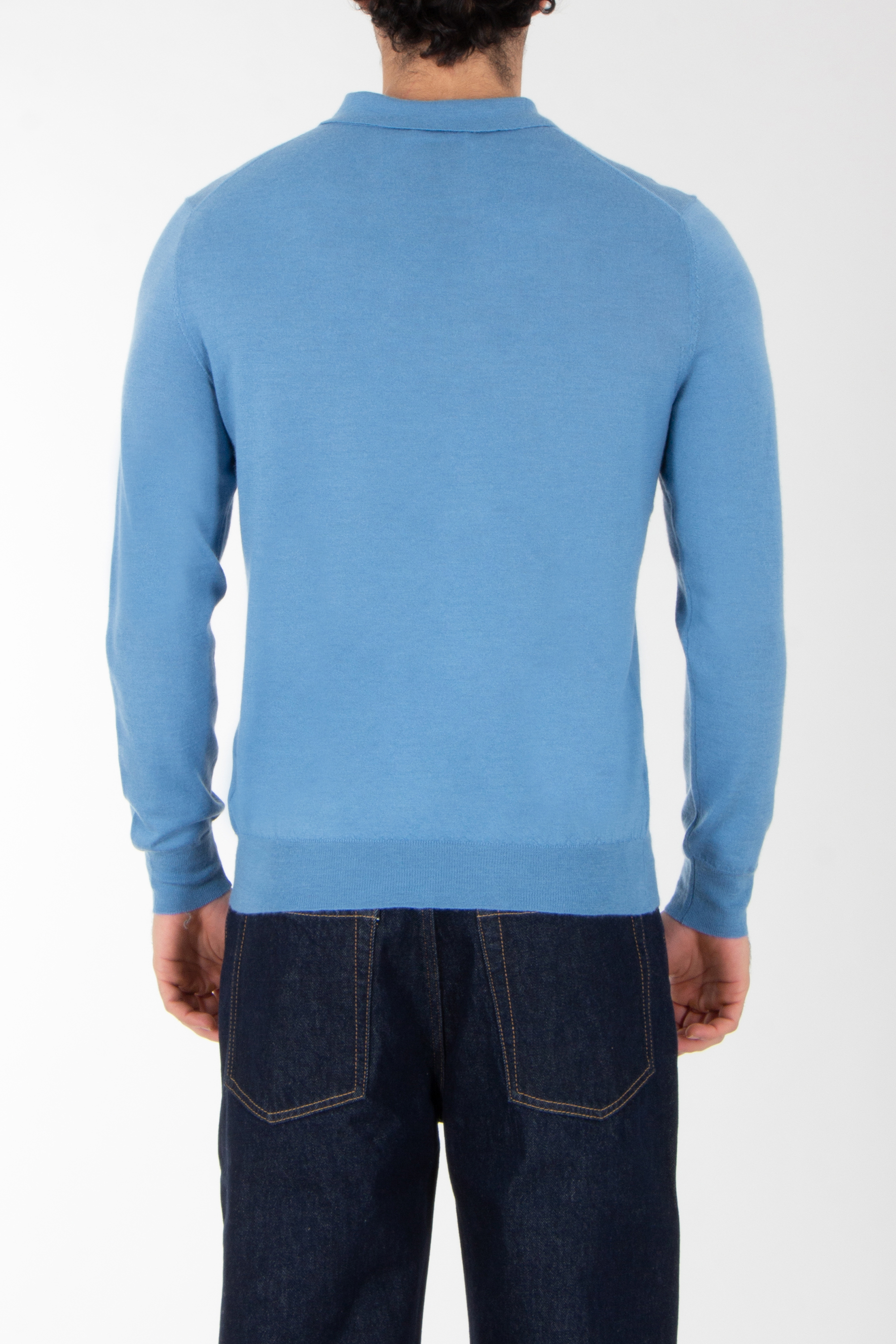 Langarm, Jeans, Pullover, Mann, Person