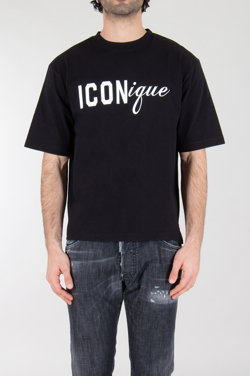 DSQUARED2 Loose Fit Cotton T-Shirt Iconique