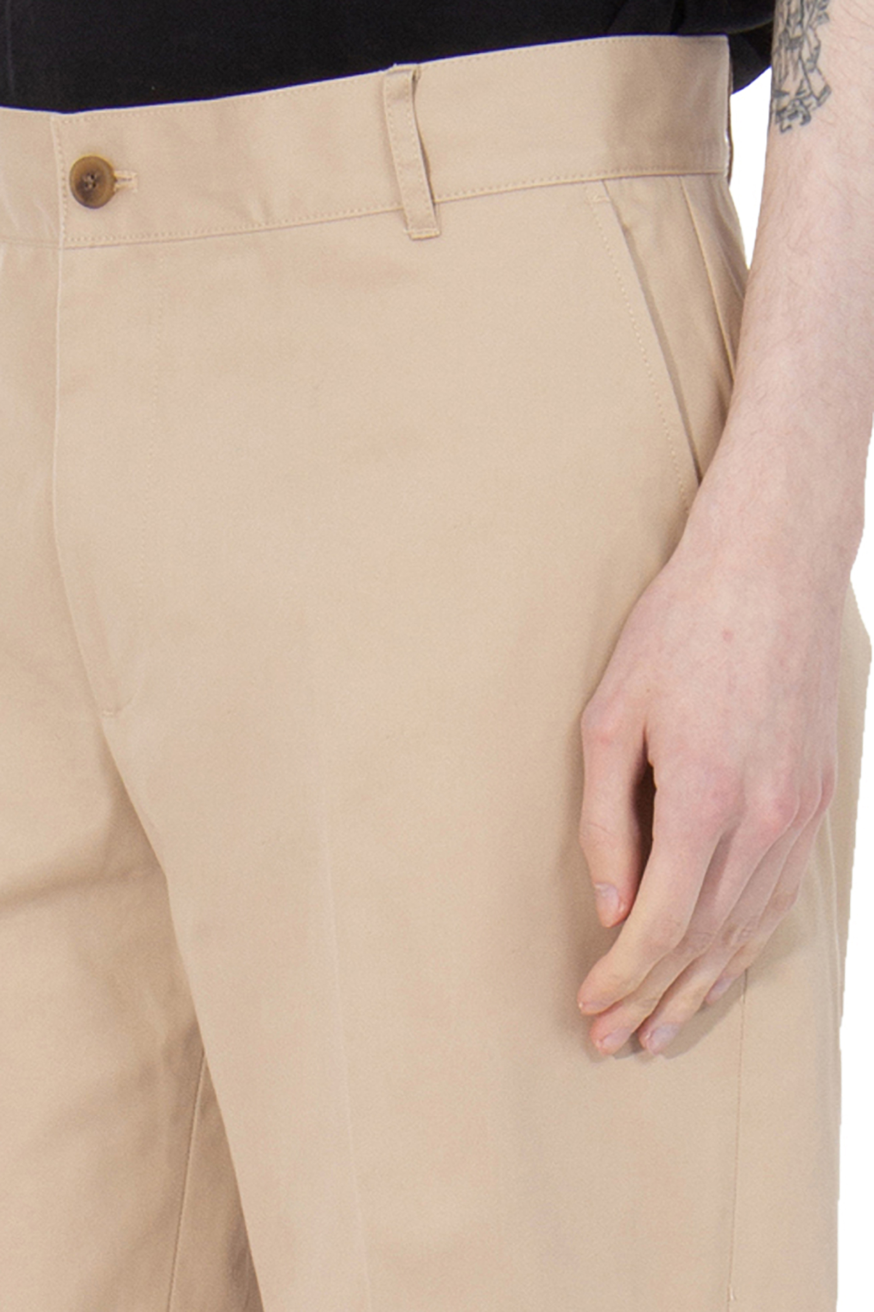 MAISON KITSUNÉ Cotton Gabardine Chino Pants MAISON KITSUNÉ Cotton Gabardine Chino Pants