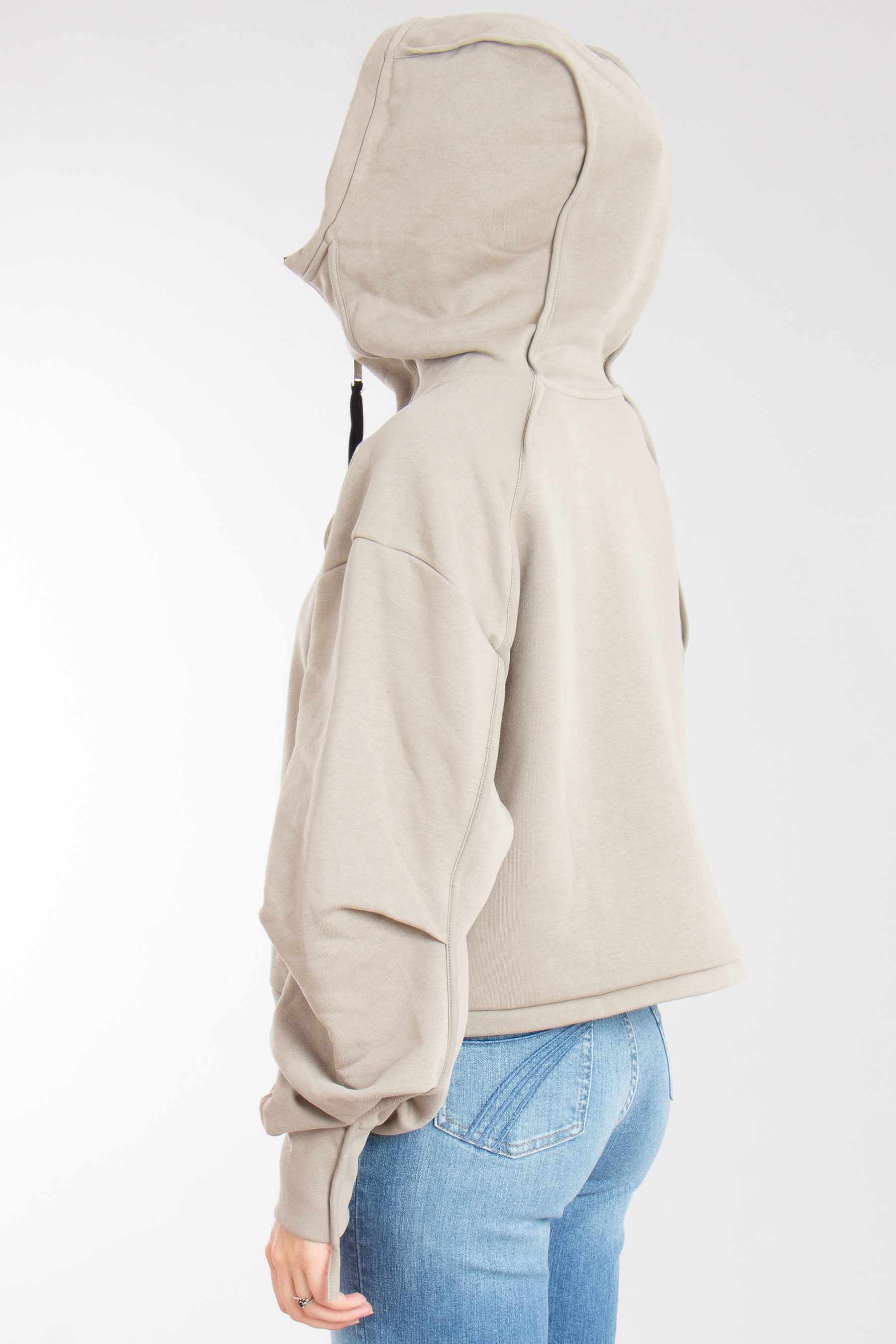 THOM KROM Hooded Cotton Blend Sweat Jacket THOM KROM Hooded Cotton Blend Sweat Jacket