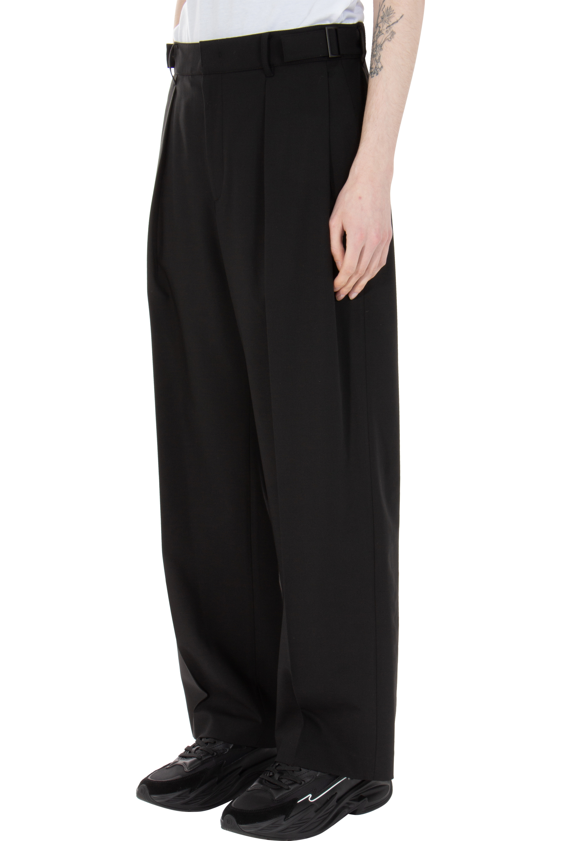 JUUN.J Pleated Wool Blend Pants 