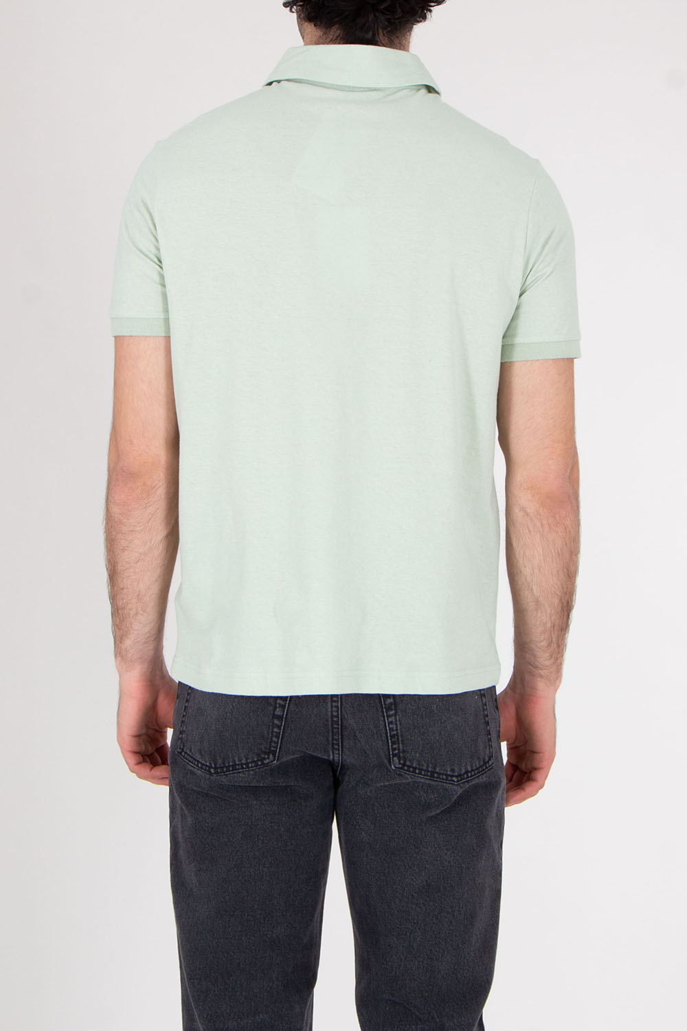 PAUL SMITH Regular Fit Cotton Linen Polo Shirt 