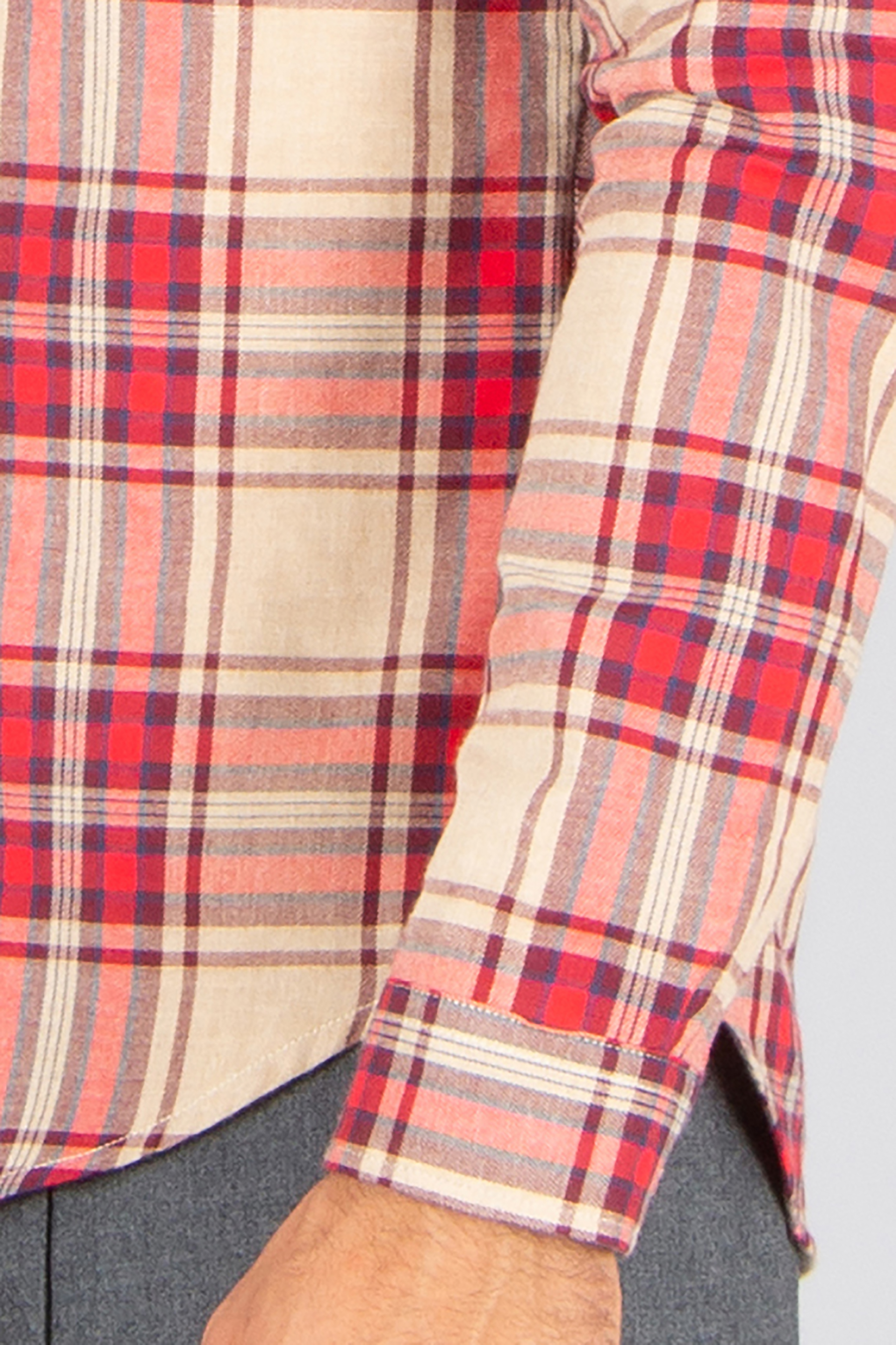 PAUL SMITH Tailored Fit Checked Organically Grown Cotton Flannel Button-Down Shirt Bekleidung, Hemd, Dekoration für Zuhause