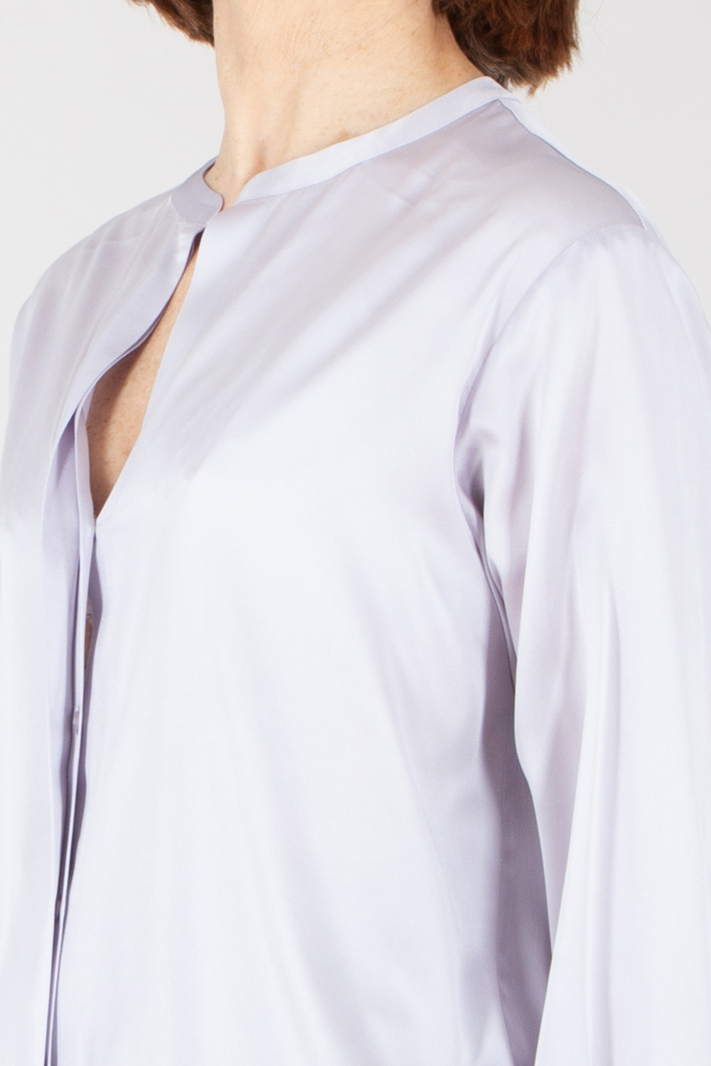 KIEFERMANN Relaxed Fit Silk Stretch Satin Blouse Tuija