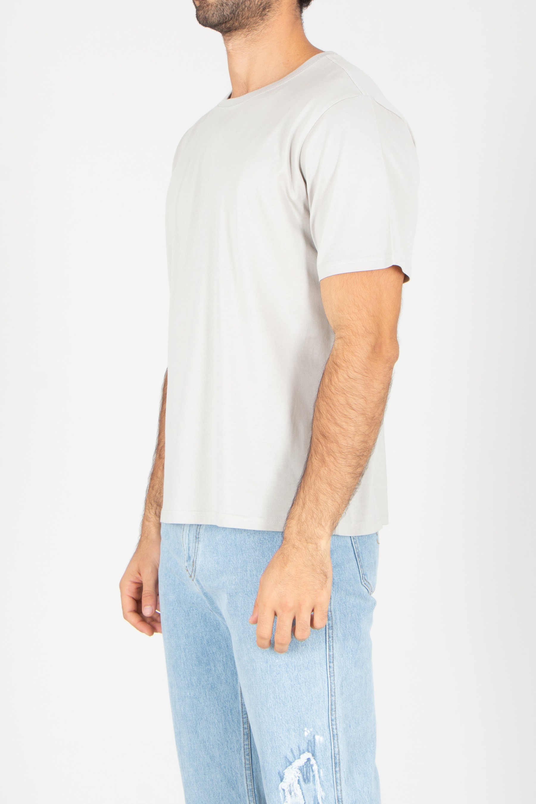 T-shirt, Jeans, Ärmel, Mann, Person