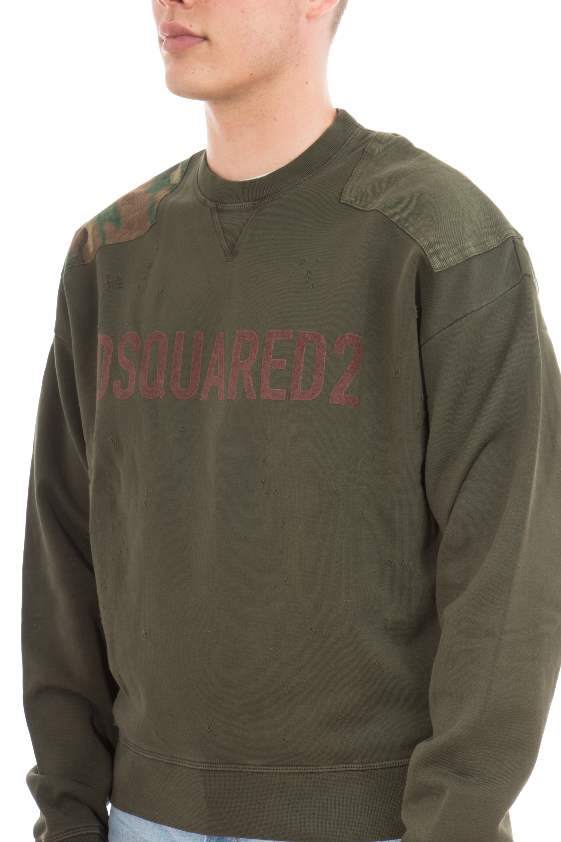 DSQUARED2 Patch Cotton Sweatshirt