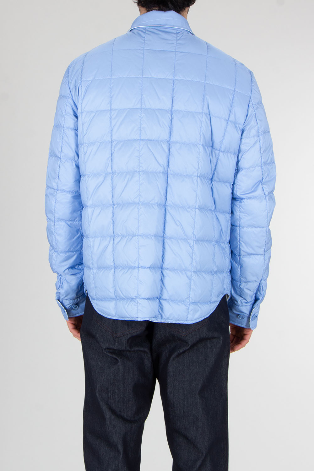 MONCLER Crescent Boxy Fit Reversible Down Shirt Jacket