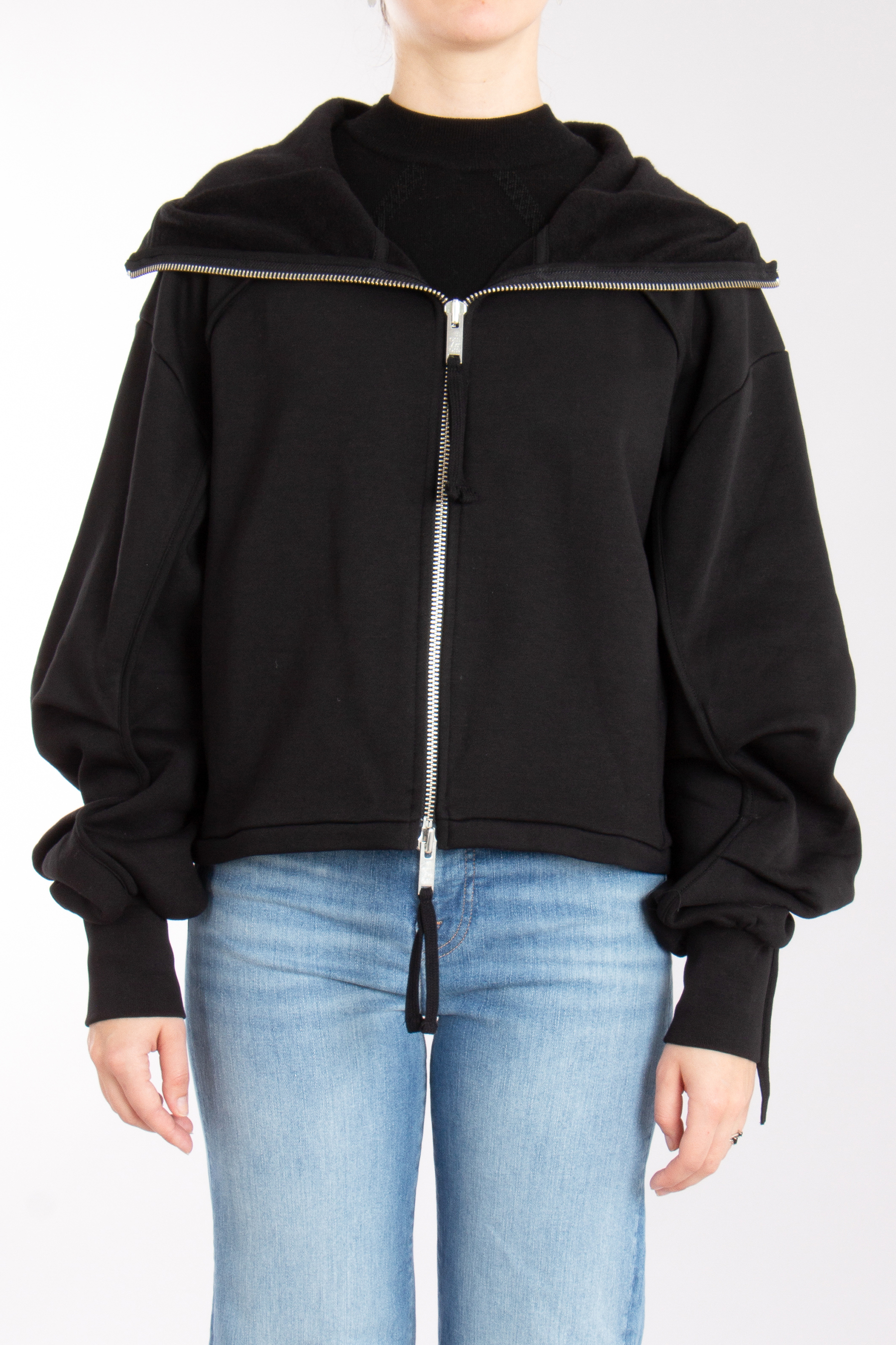 THOM KROM Hooded Cotton Blend Sweat Jacket THOM KROM Hooded Cotton Blend Sweat Jacket