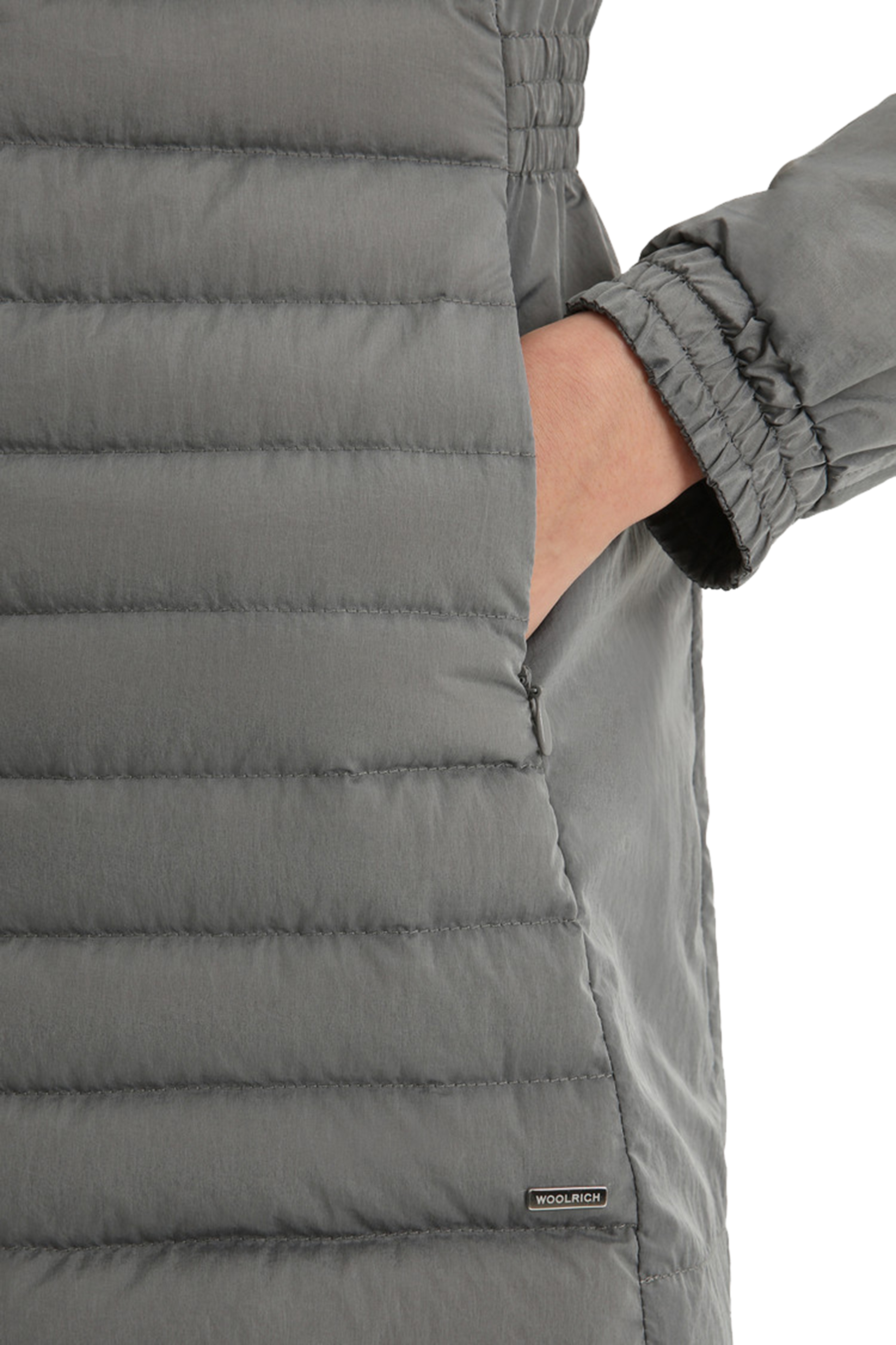 WOOLRICH Hooded Lightweight Down Jacket Violet 