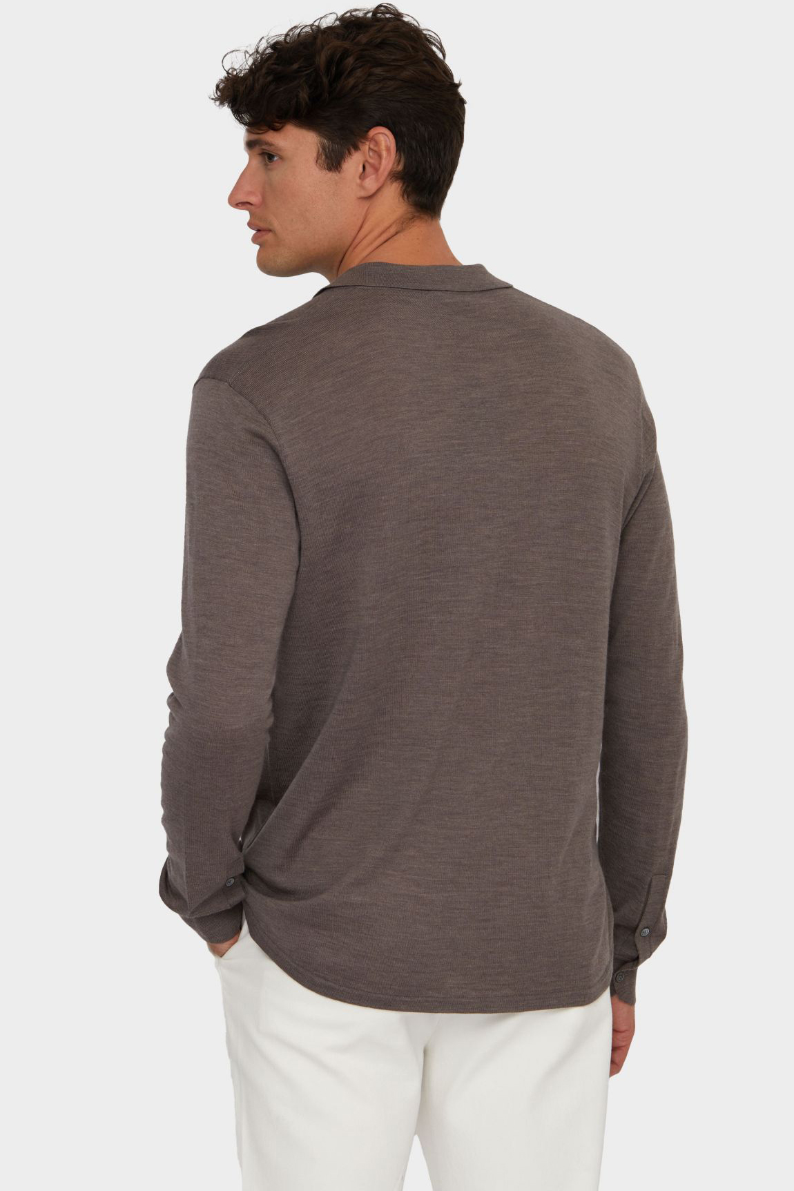 VAN LAACK Fine Knit Virgin Wool Shirt Safino