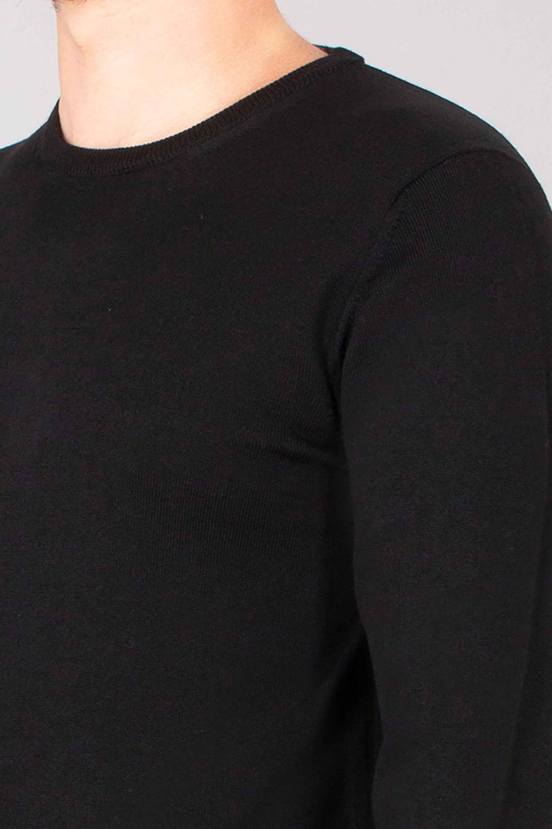 ROBERTO COLLINA Regular Fit Extra-Fine Wool Crew Neck Sweater Langarm, Ärmel, T-shirt, Mann, Person