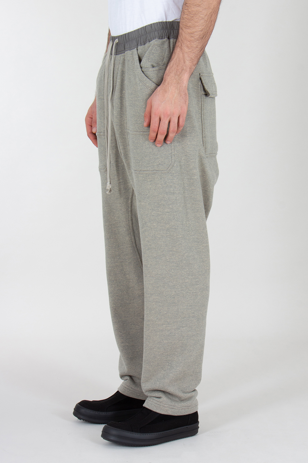 RICK OWENS DRKSHDW Relaxed Fit Cotton Blend Sweatpants Cargo