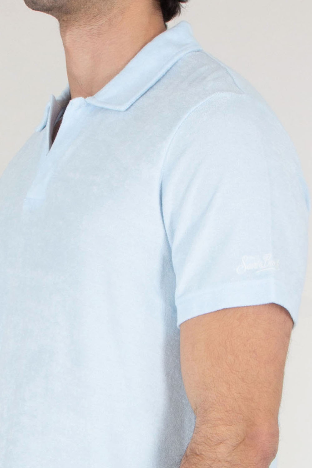 MC 2 SAINT BARTH Regular Fit Lyocell-Cotton Terry Polo Shirt Jeremy