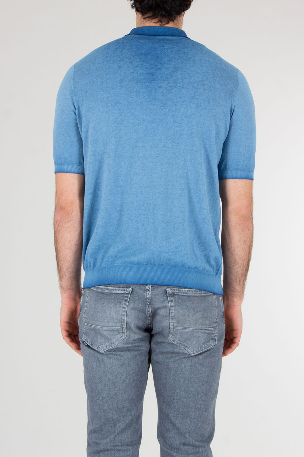 AROVESCIO Regular Fit Cotton Knit Polo