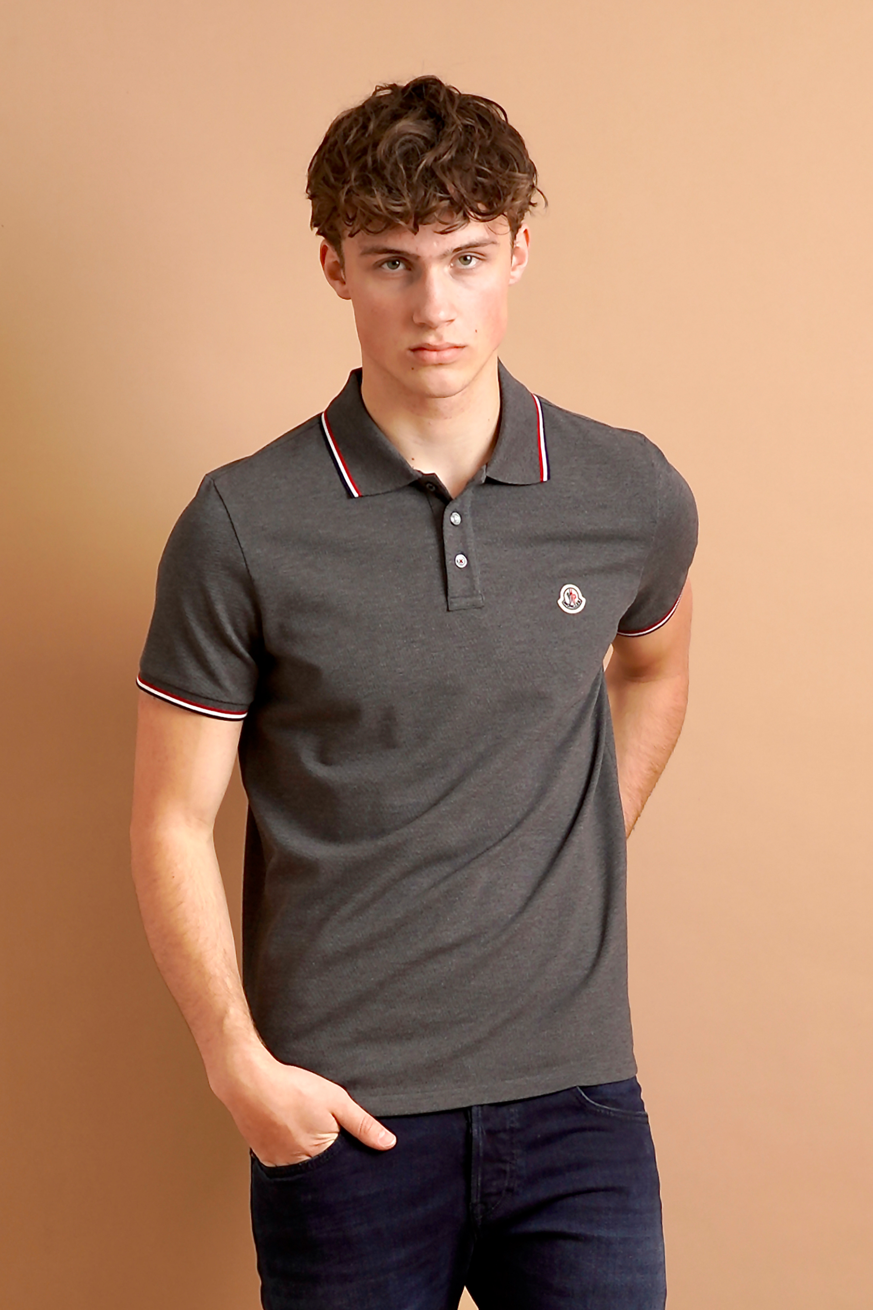 MONCLER Cotton Piqué Polo Shirt