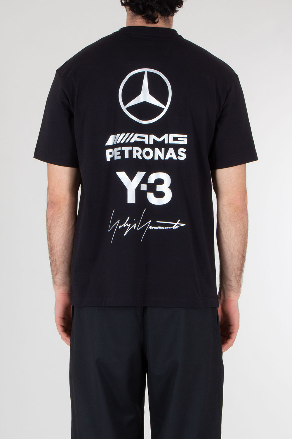 Y-3 x MERCEDES AMG PETRONAS Regular Fit Graphic Print Cotton T-Shirt