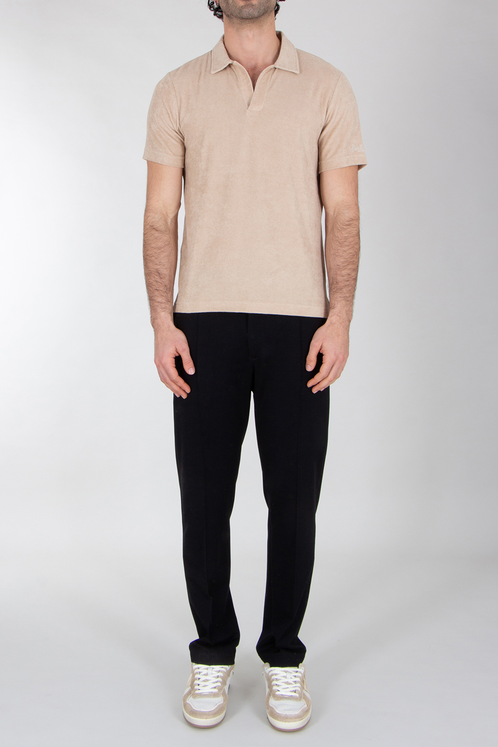 MC 2 SAINT BARTH Lyocell-Cotton Terry Polo Shirt Jeremy