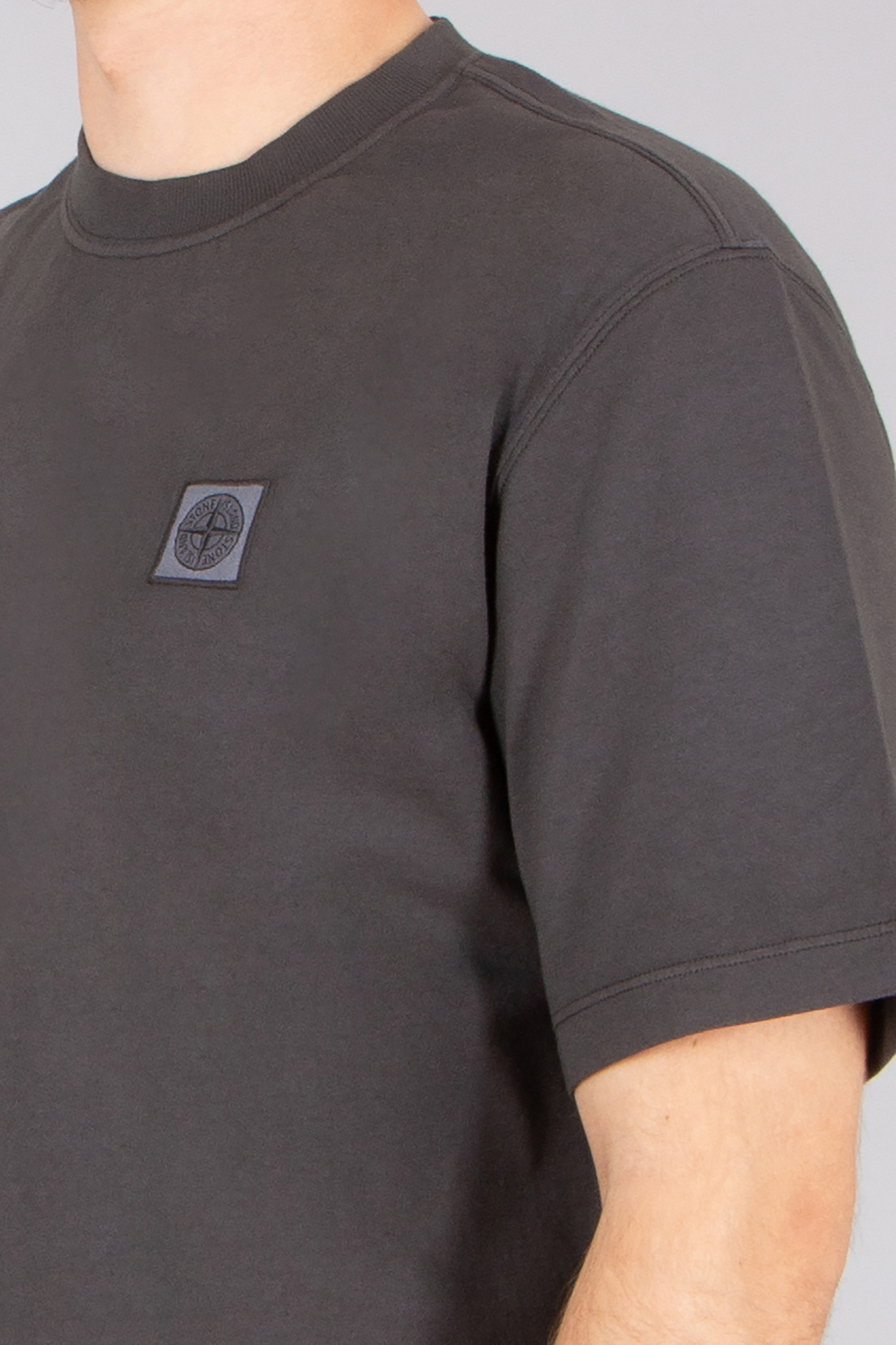 STONE ISLAND Regular Fit Combed Organic Cotton Jersey T-Shirt T-shirt, Erwachsener, Männlich, Mann, Person