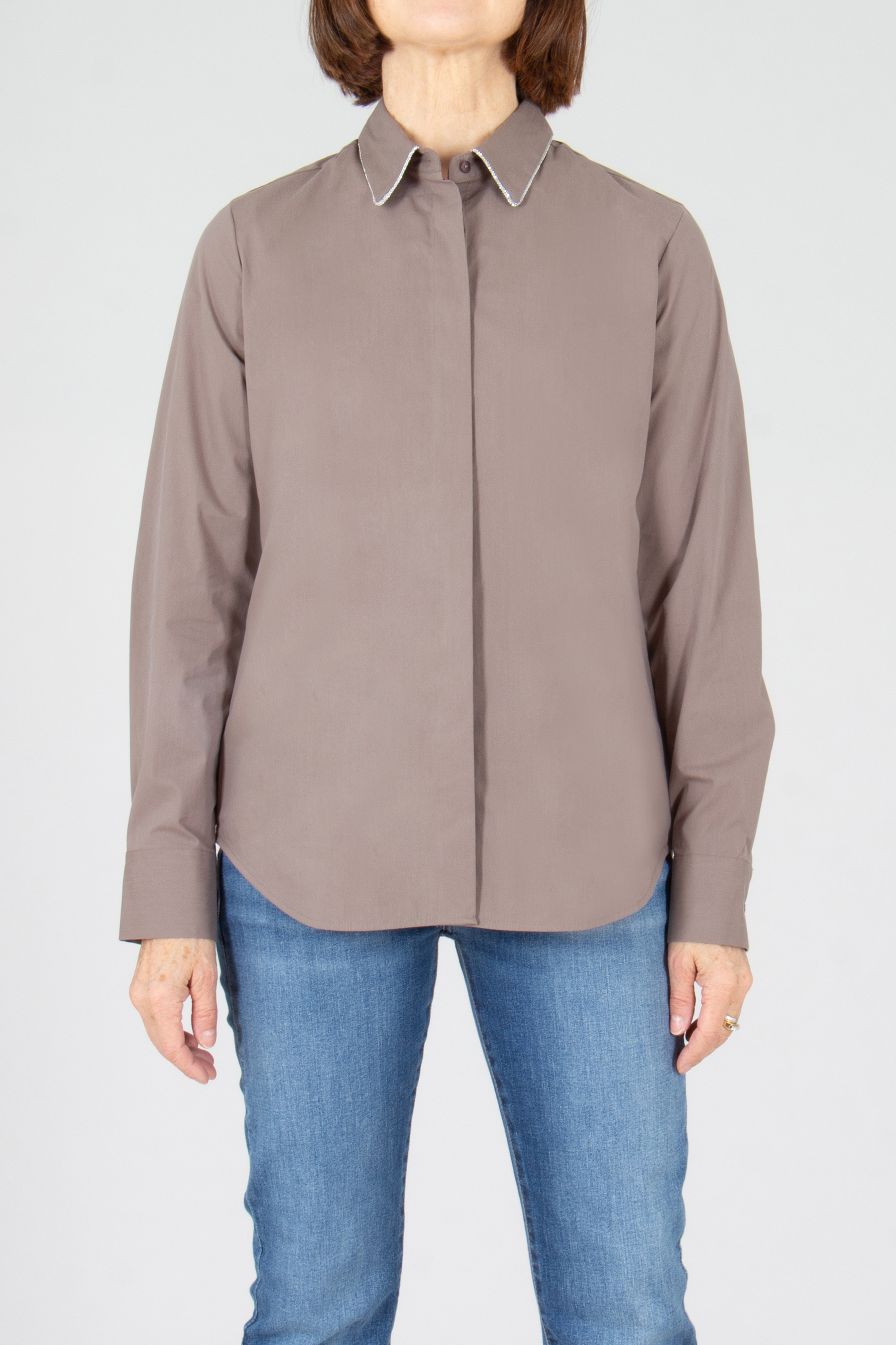 Hemd, Jeanshose, Langarm, Mantel, Kleid, Hemd