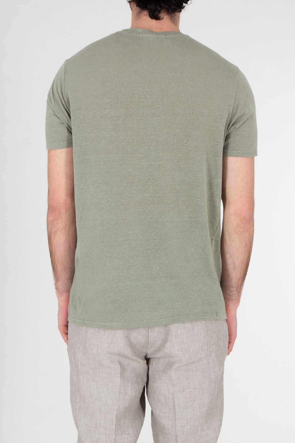 BOWERY NYC Regular Fit Linen Jersey T Shirt Essential