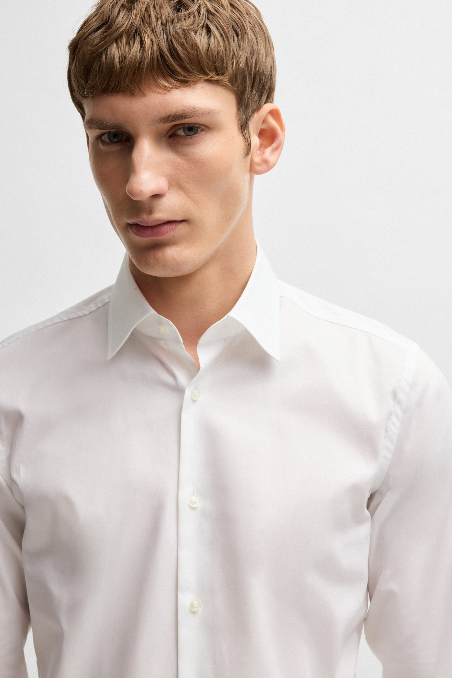 BOSS Slim Fit Cotton Poplin Business Shirt Hank BOSS Slim Fit Cotton Poplin Business Shirt Hank