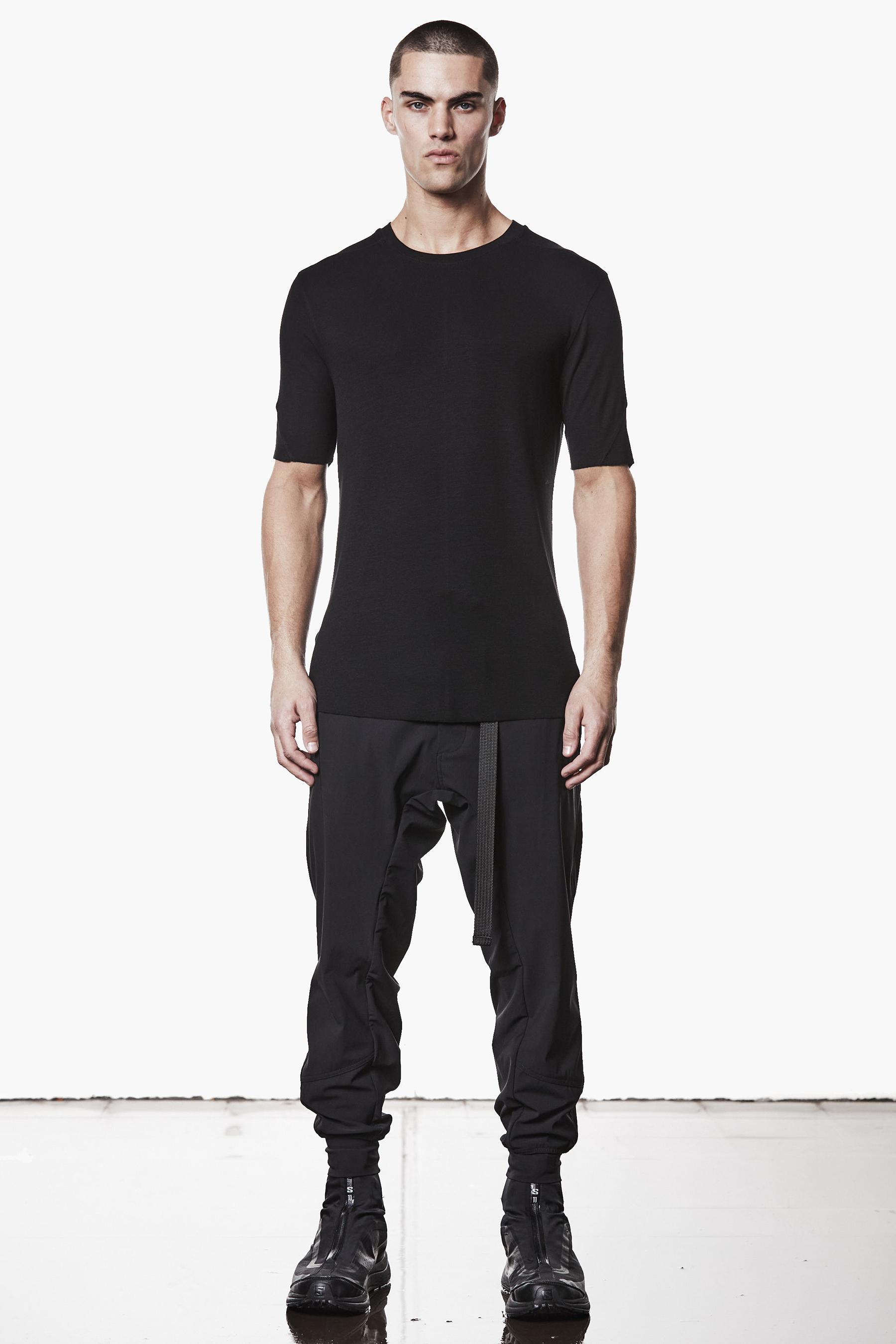 THOM KROM Slim Fit Viscose Stretch T-Shirt T-shirt, Stehend, Langarm, Ärmel, Hosen