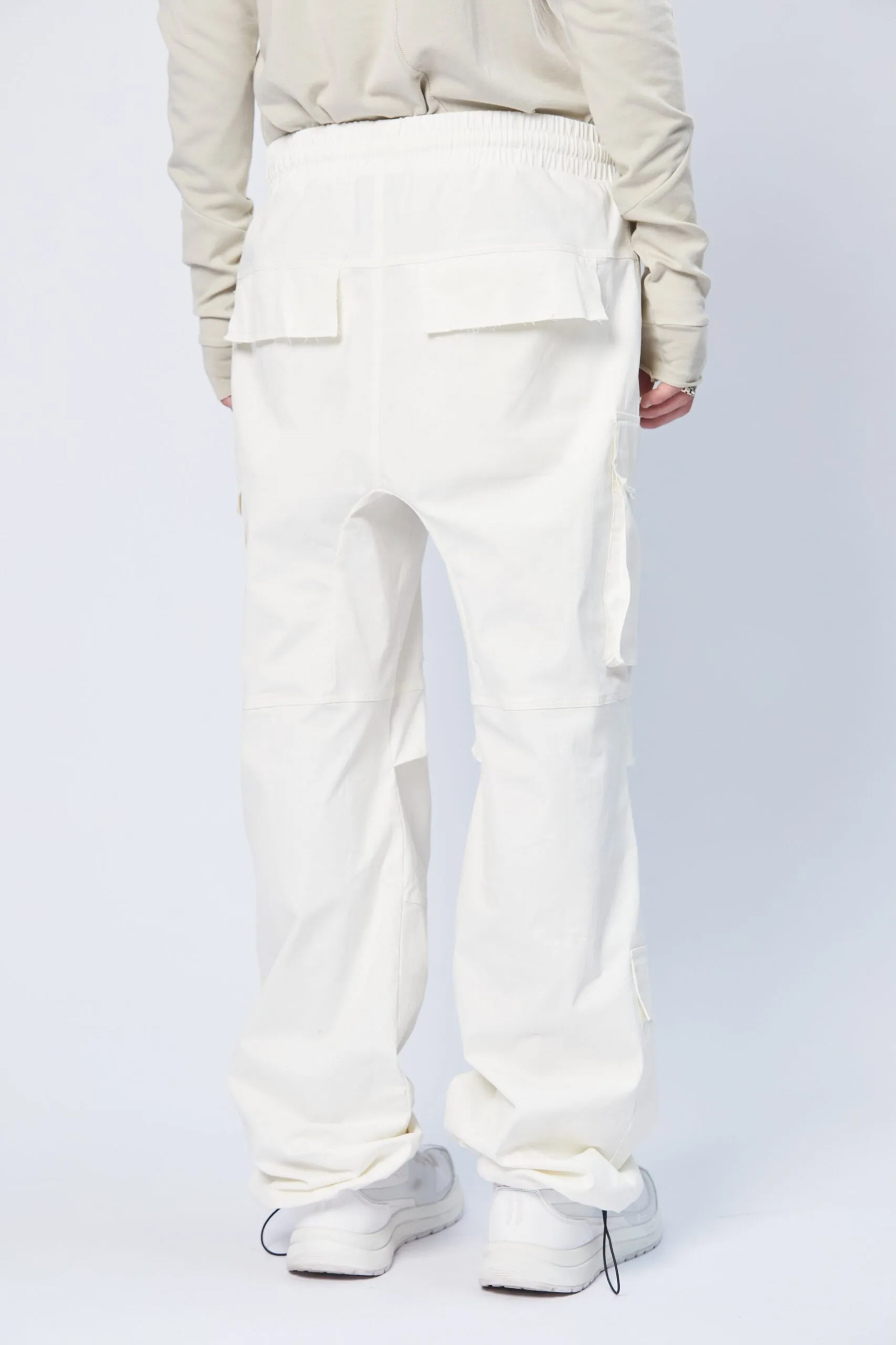 THOM KROM Drop Crotch Cotton Stretch Pants THOM KROM Drop Crotch Cotton Stretch Pants