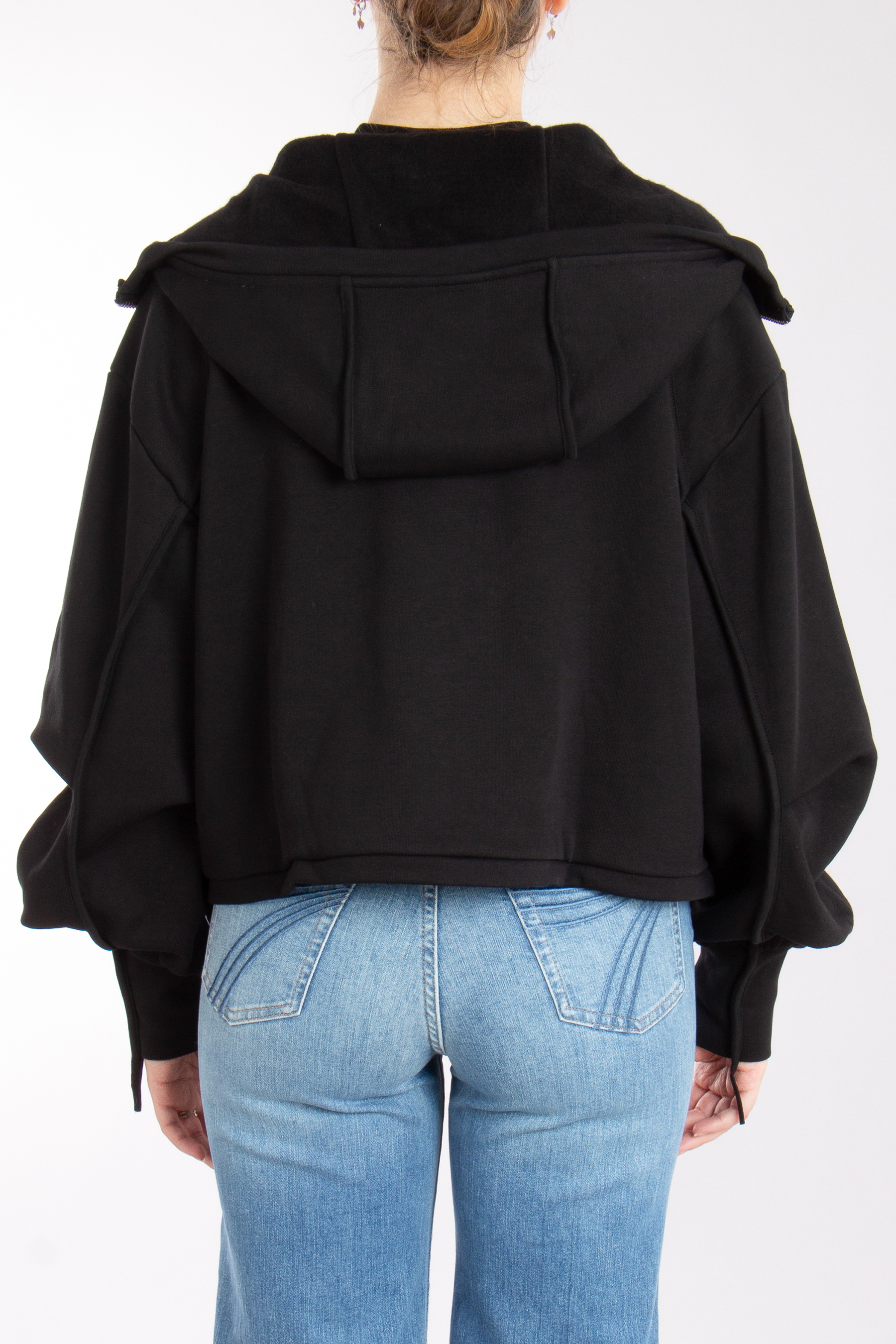 THOM KROM Hooded Cotton Blend Sweat Jacket THOM KROM Hooded Cotton Blend Sweat Jacket