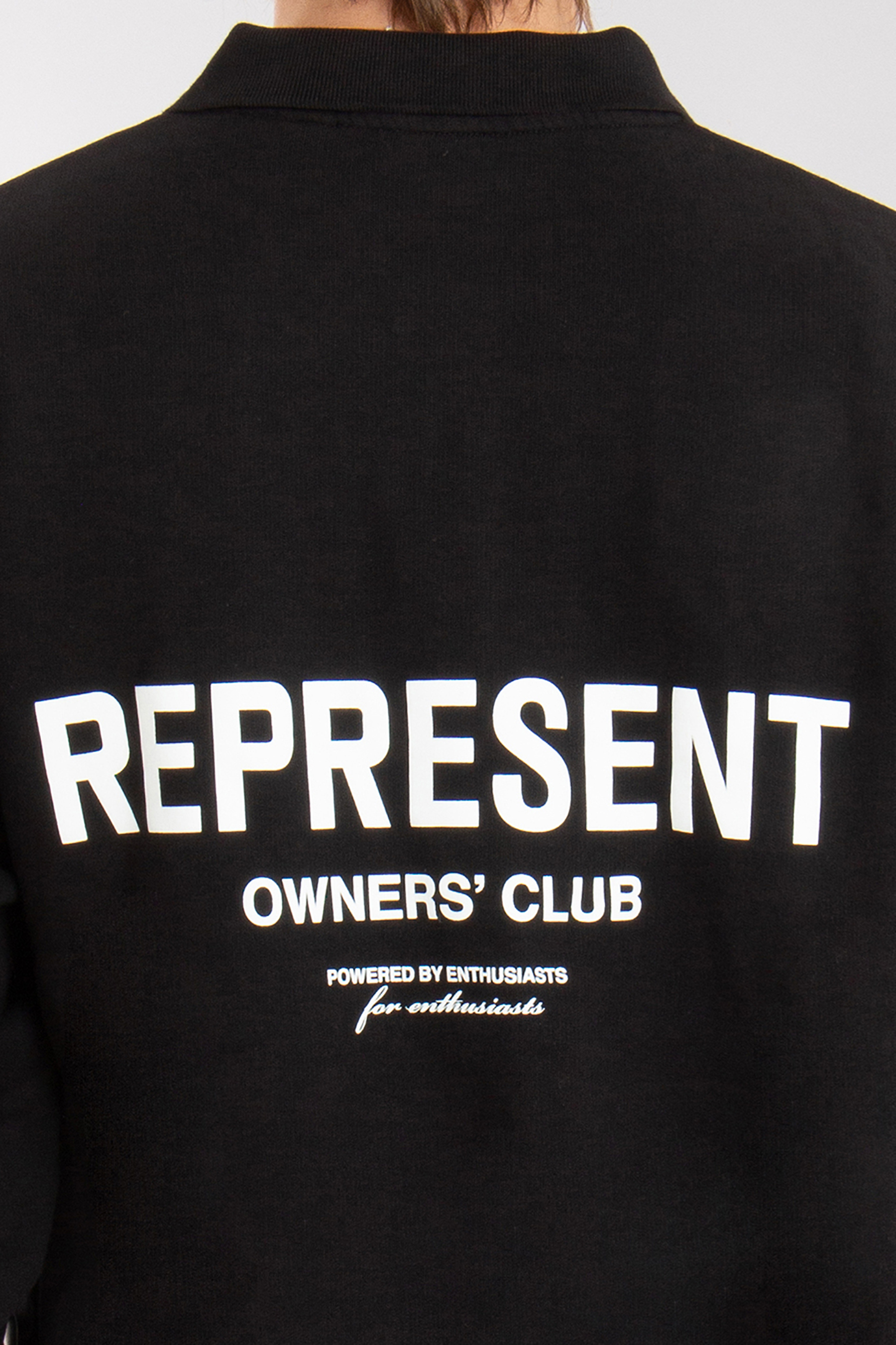 REPRESENT Owners Club Cotton Polo Sweatshirt REPRESENT Owners Club Cotton Polo Sweatshirt
