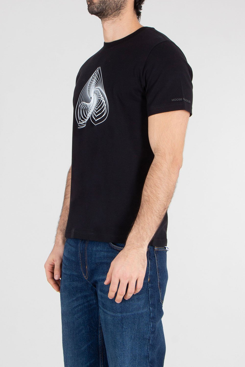 MOOSE KNUCKLES Regular Fit Logo Graphic Print Pima Cotton Jersey T-Shirt Eclipso