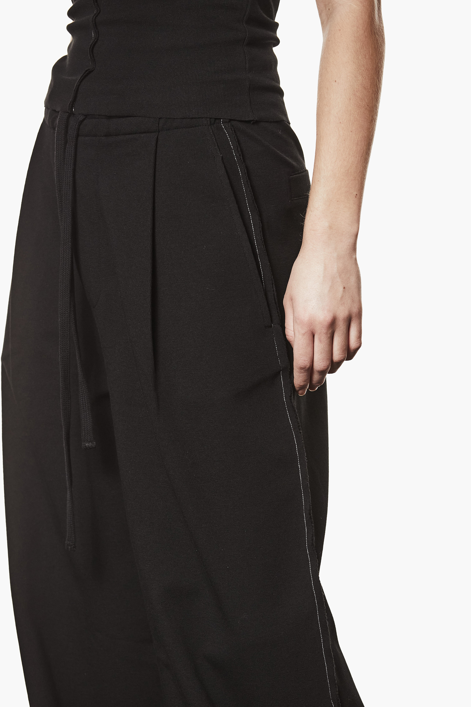 THOM KROM Wide Leg Structured Cotton Stretch Blend Stretch Sweatpants Bekleidung, Rock, Mantel