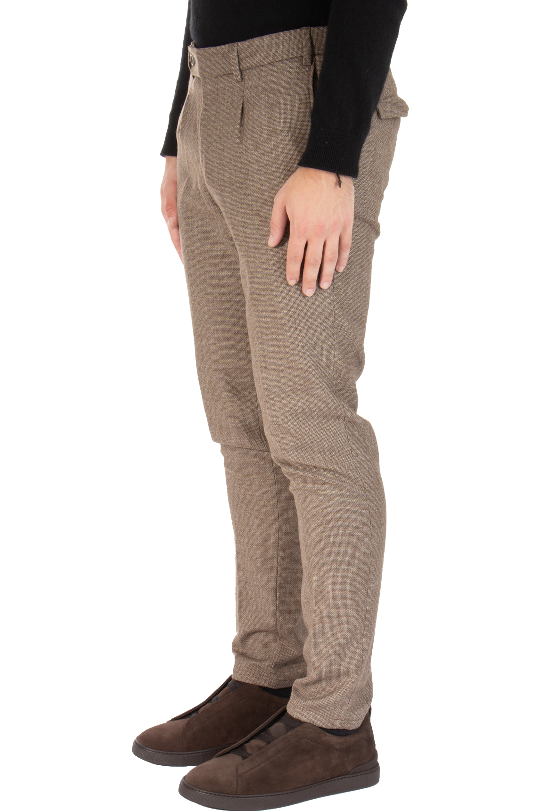 HILTL Virgin Wool Flannel Pants Terzo