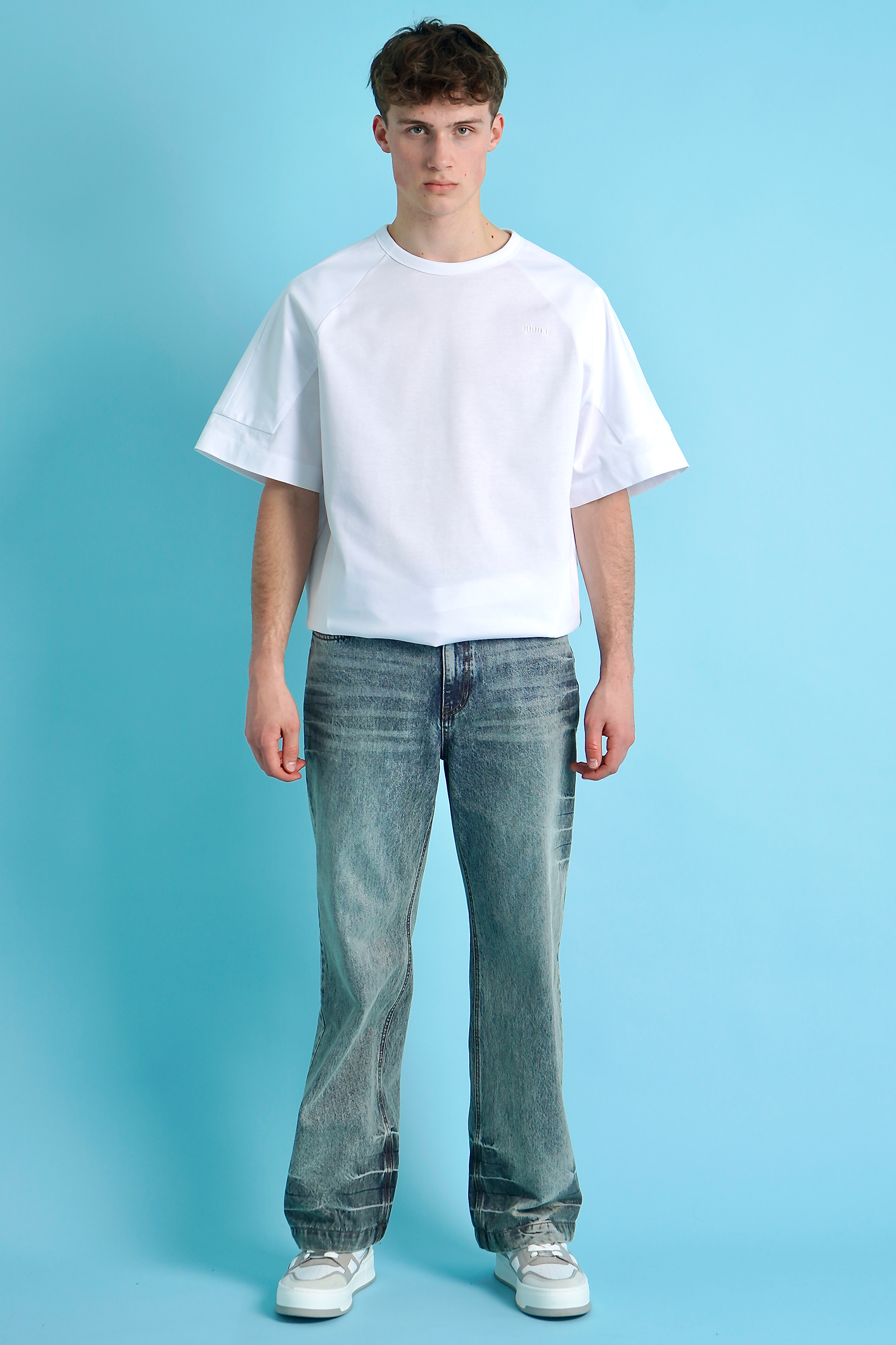 JUUN.J Washed Cotton Denim Jeans JUUN.J Washed Cotton Denim Jeans