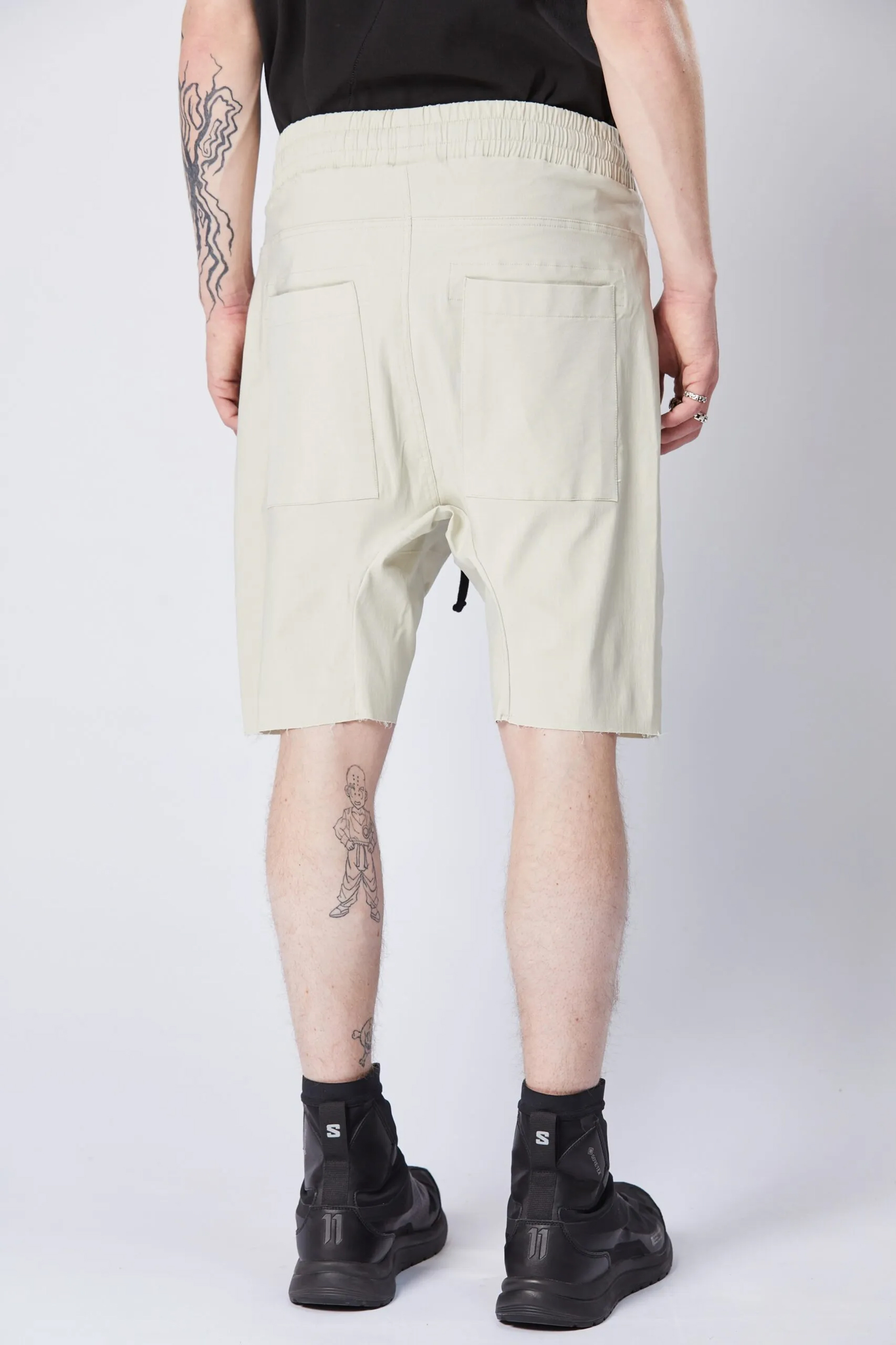 THOM KROM Drop Crotch Woven Stretch Shorts