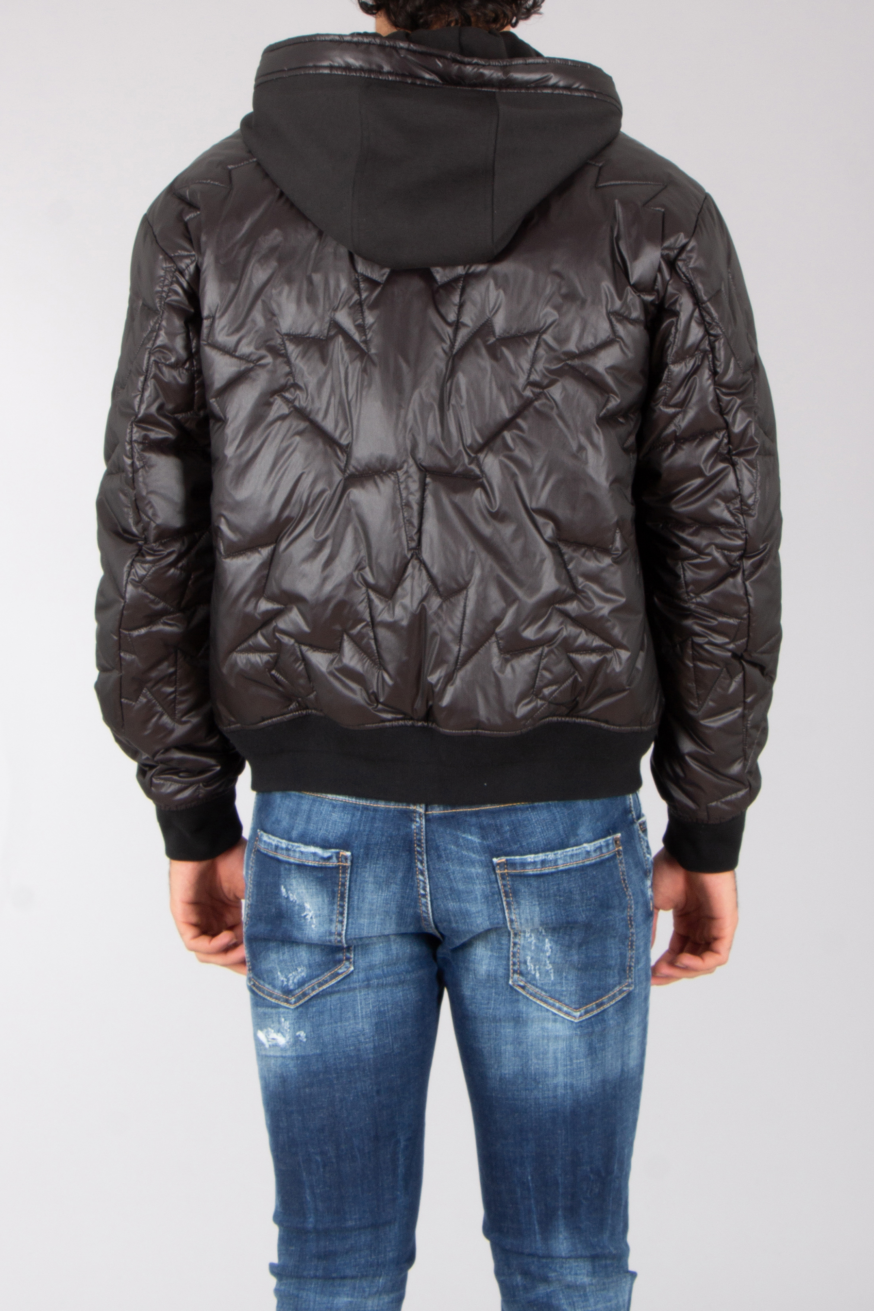 MOOSE KNUCKLES Regular Fit Icon Leaf Quilt Nylon Ripstop Bomber Jacket Bekleidung, Mantel, Jacke, Jeans, Hosen