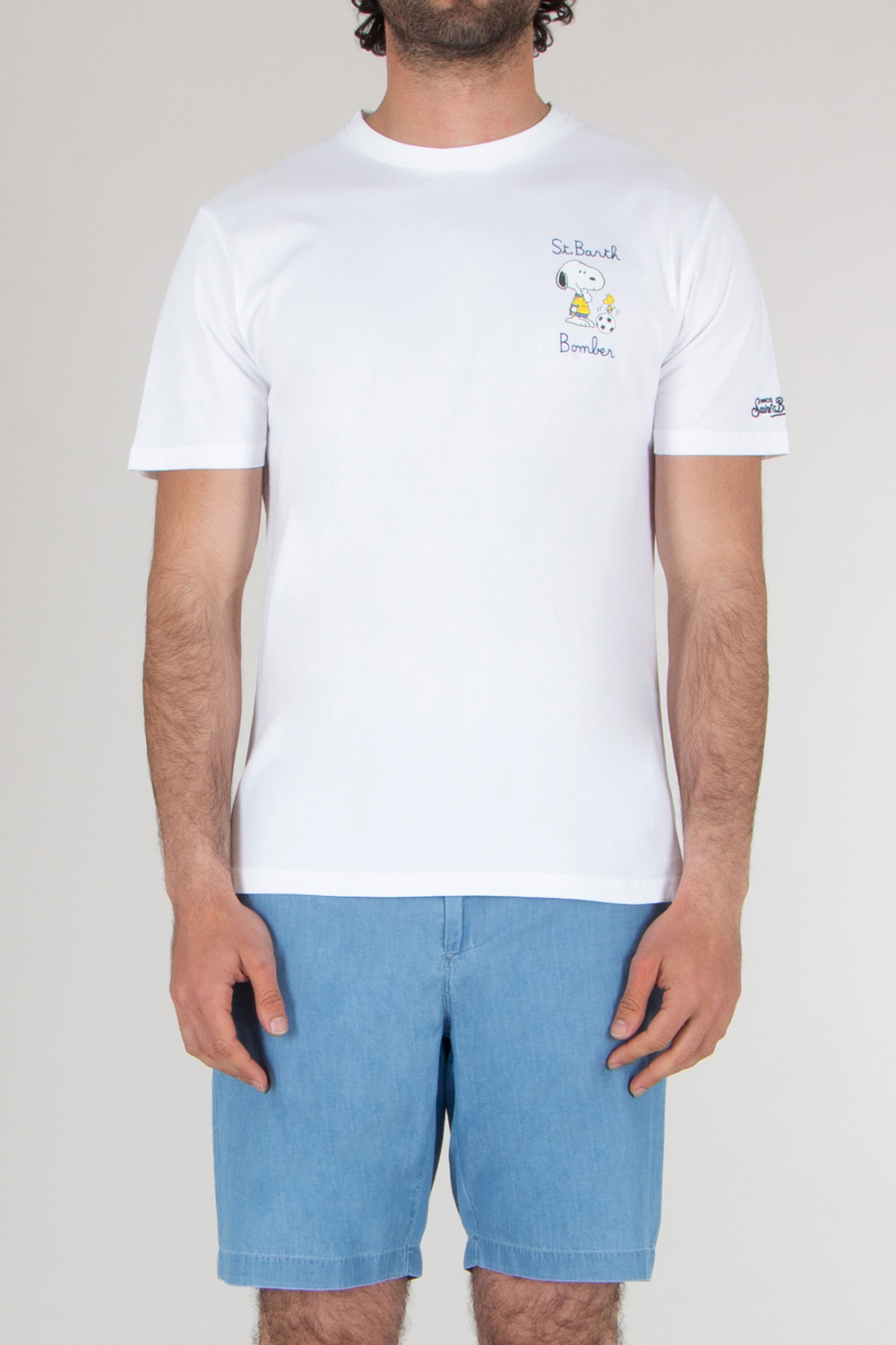 MC2 SAINT BARTH Regular Fit Snoopy Print Cotton T- Shirt 