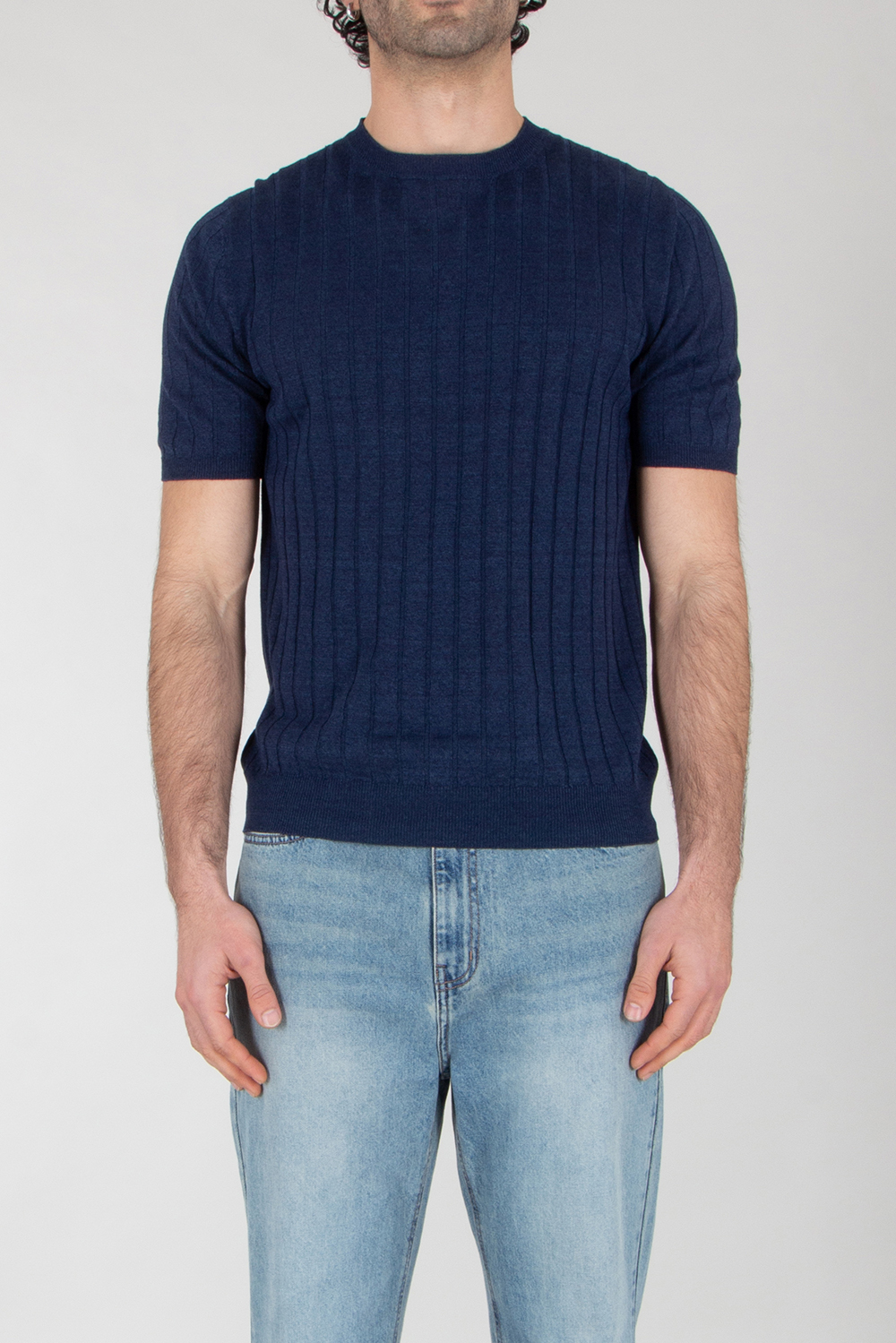  BOGLIOLI Knitted Cotton Linen T-Shirt
