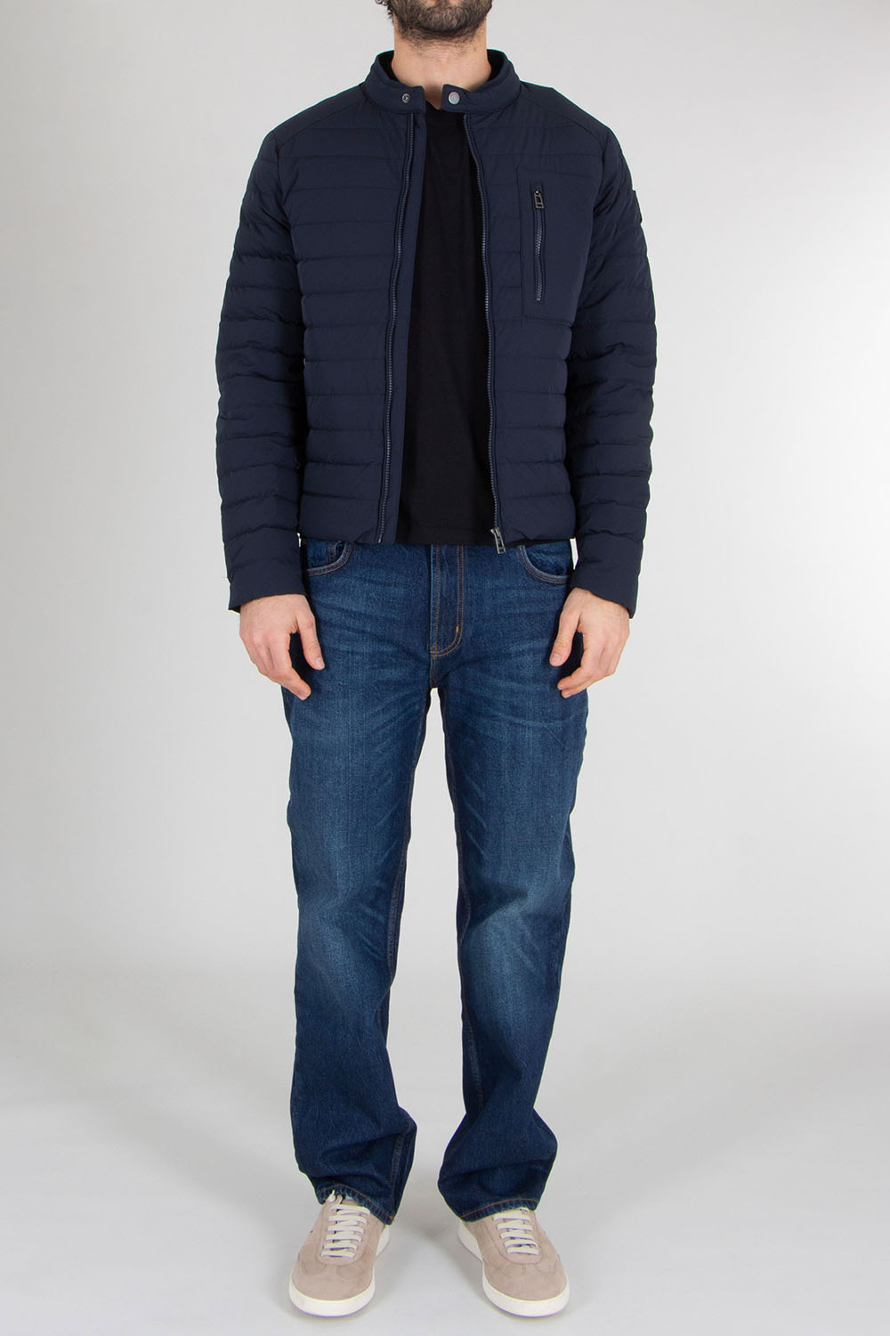 BELSTAFF Regular Fit Recycled Nylon Stretch Down Jacket Chassis