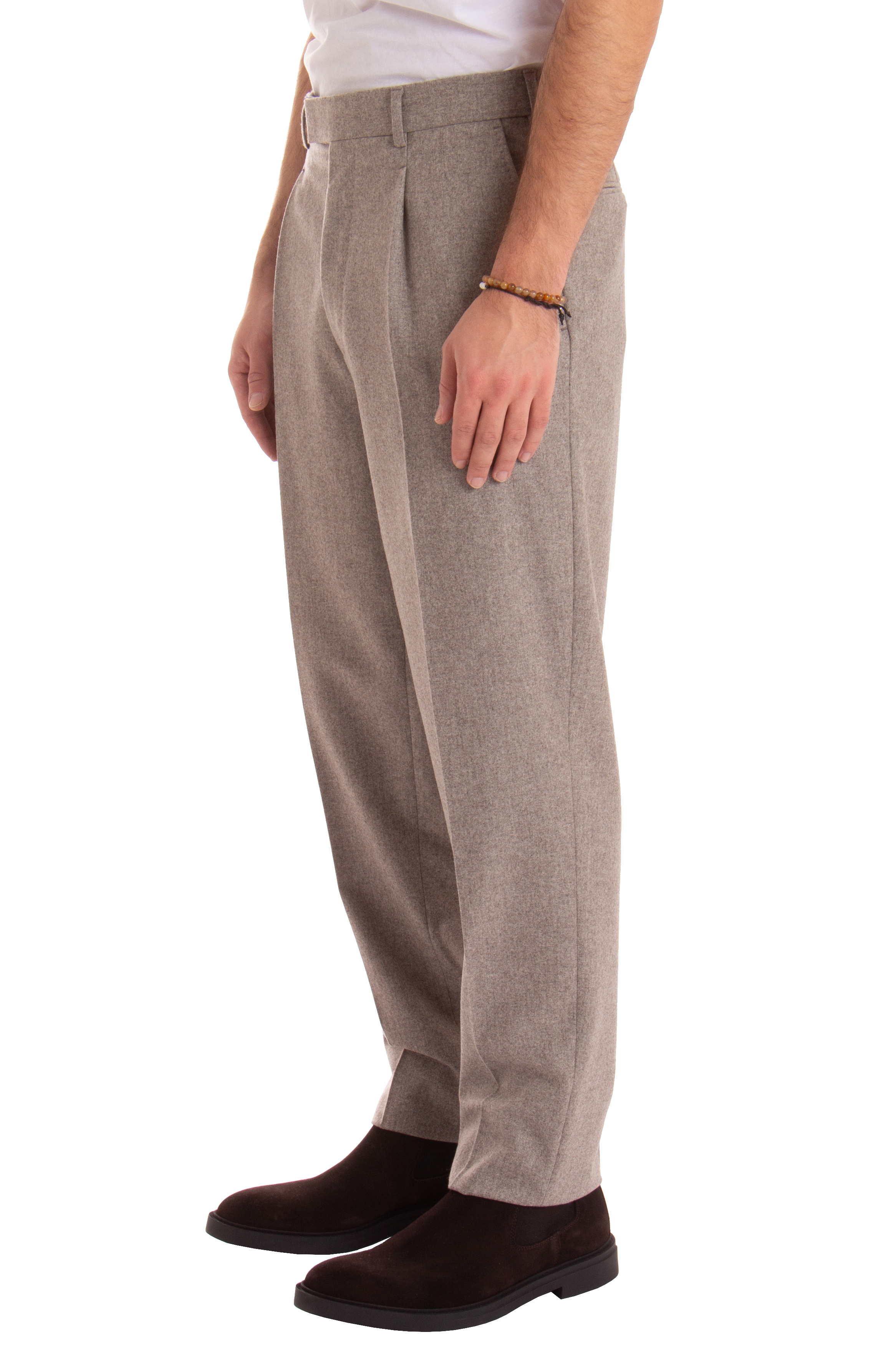ZEGNA Pleated Fit Wool Pants ZEGNA Pleated Fit Wool Pants