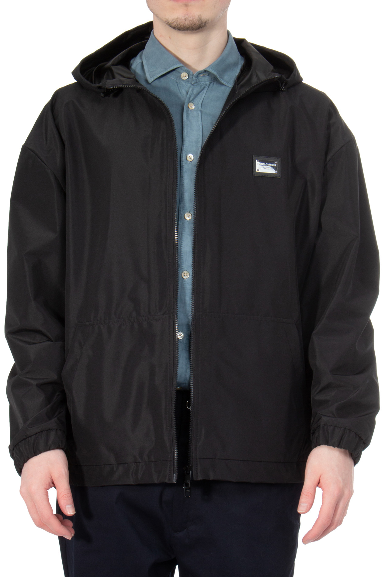 DOLCE & GABBANA Hooded Lightweight Jacket DOLCE & GABBANA Hooded Lightweight Jacket