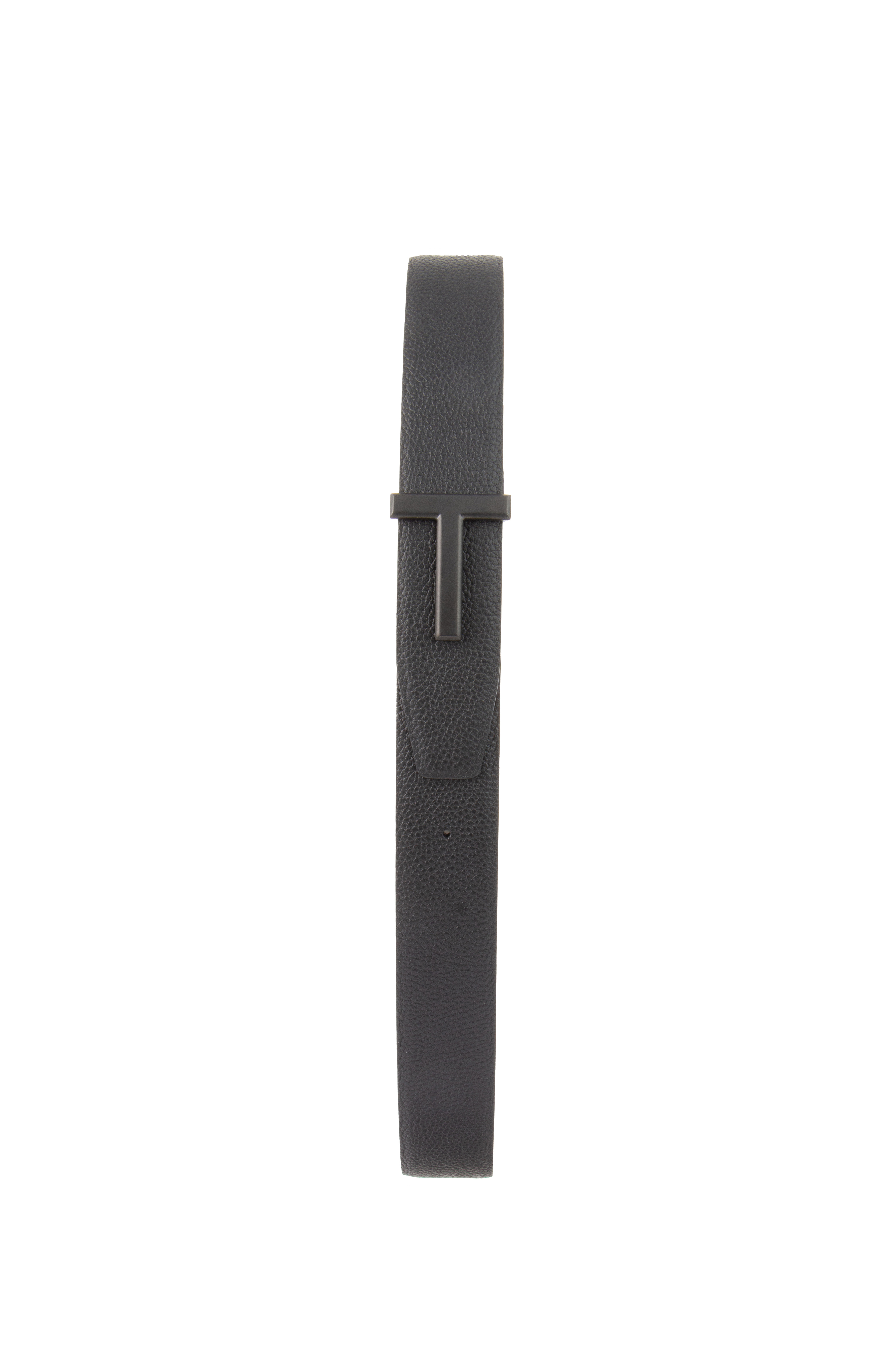 TOM FORD Grained Leather Logo Belt
