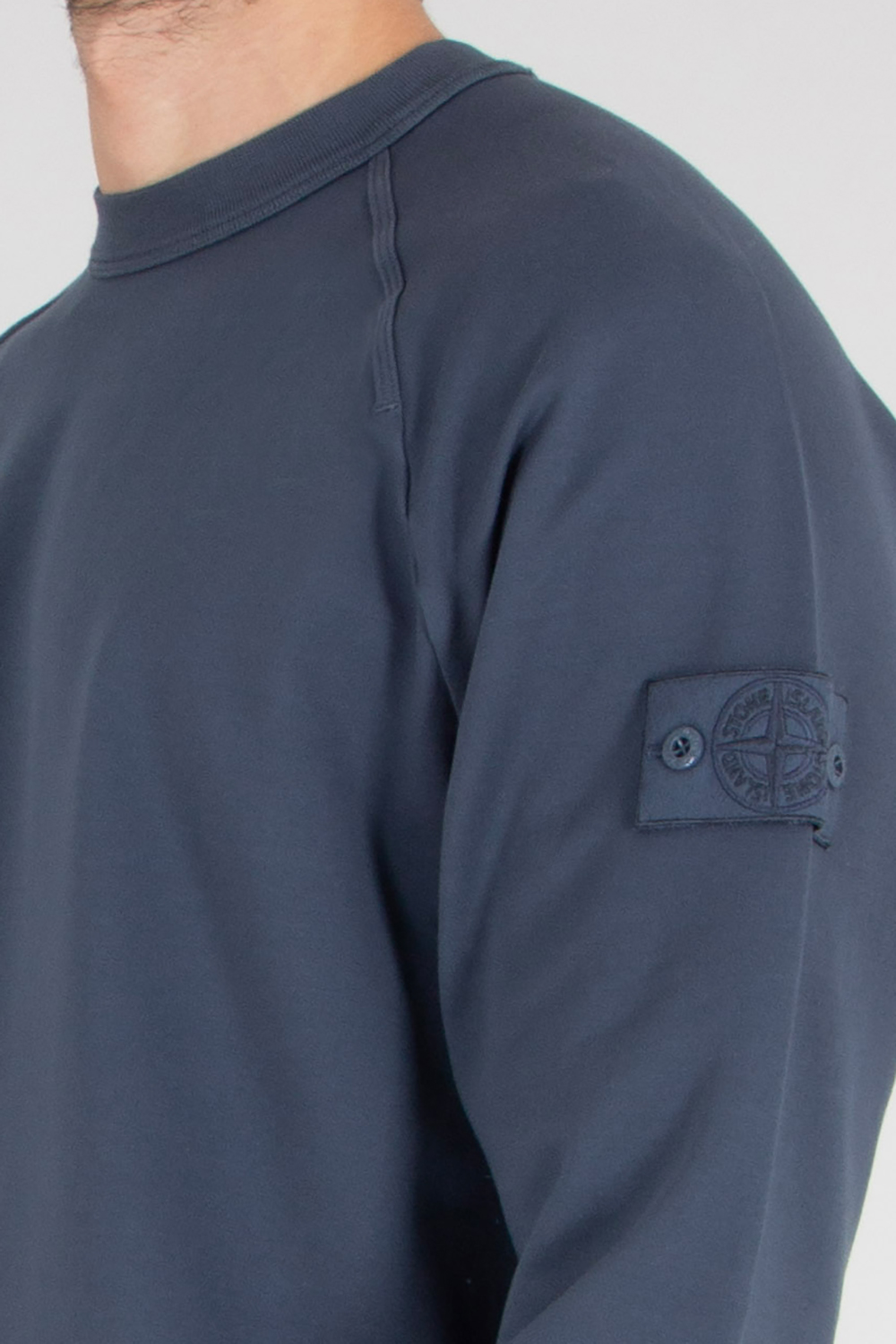 STONE ISLAND Regular Fit Ghost Piece Organic Cotton Stretch Fleece Sweatshirt