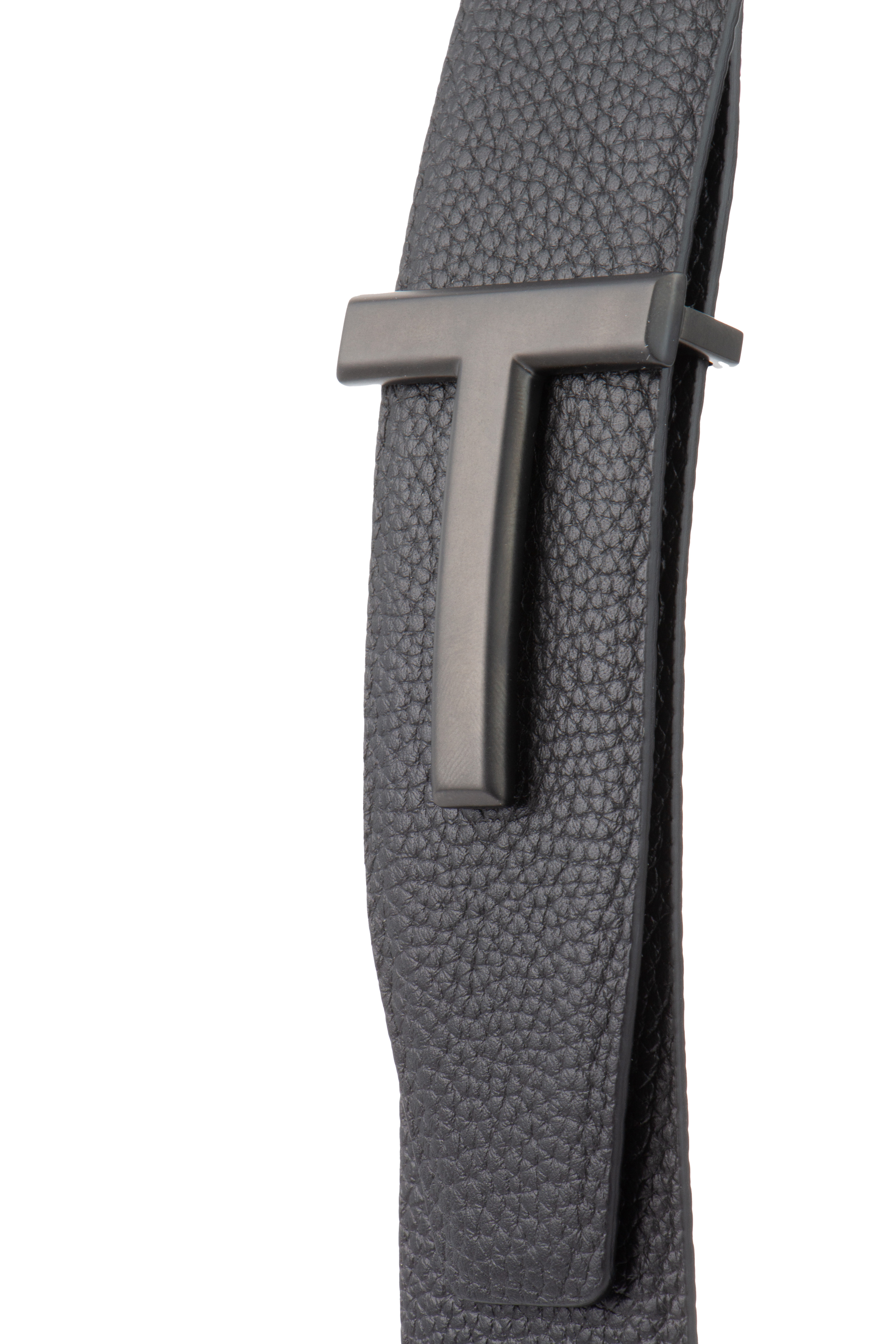 TOM FORD Grained Leather Logo Belt