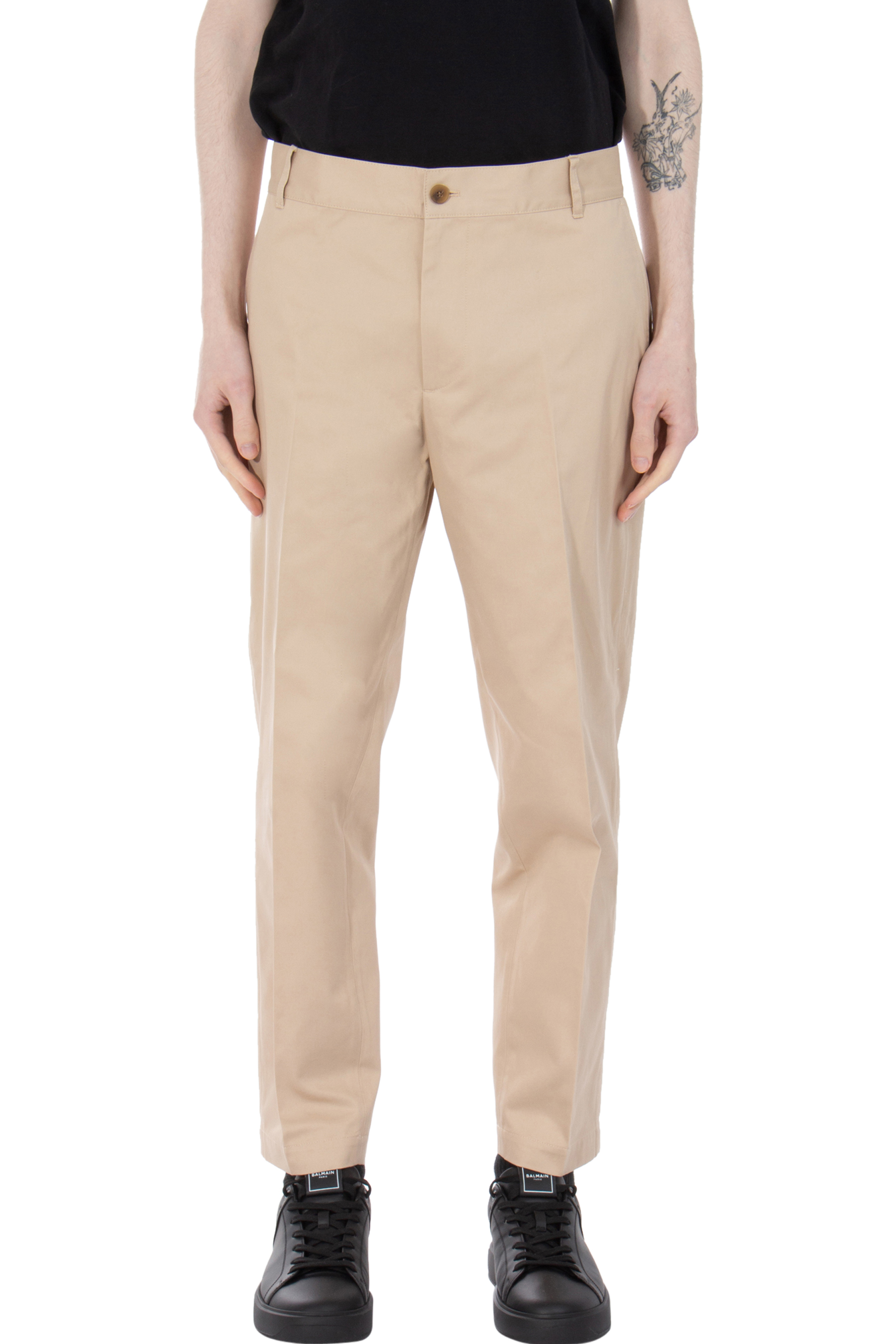 MAISON KITSUNÉ Cotton Gabardine Chino Pants