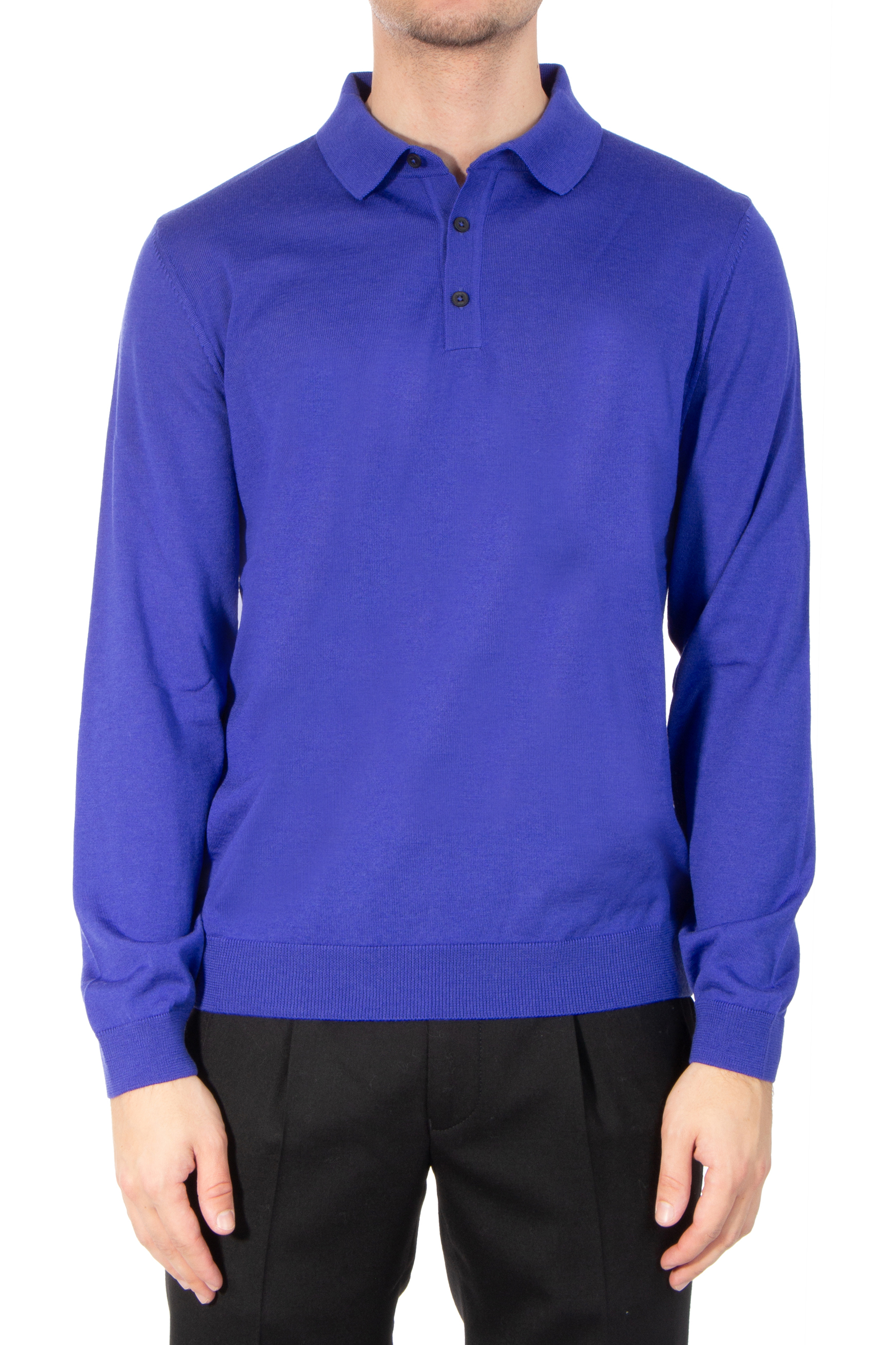 BOSS Virgin Wool Knit Polo Lancione